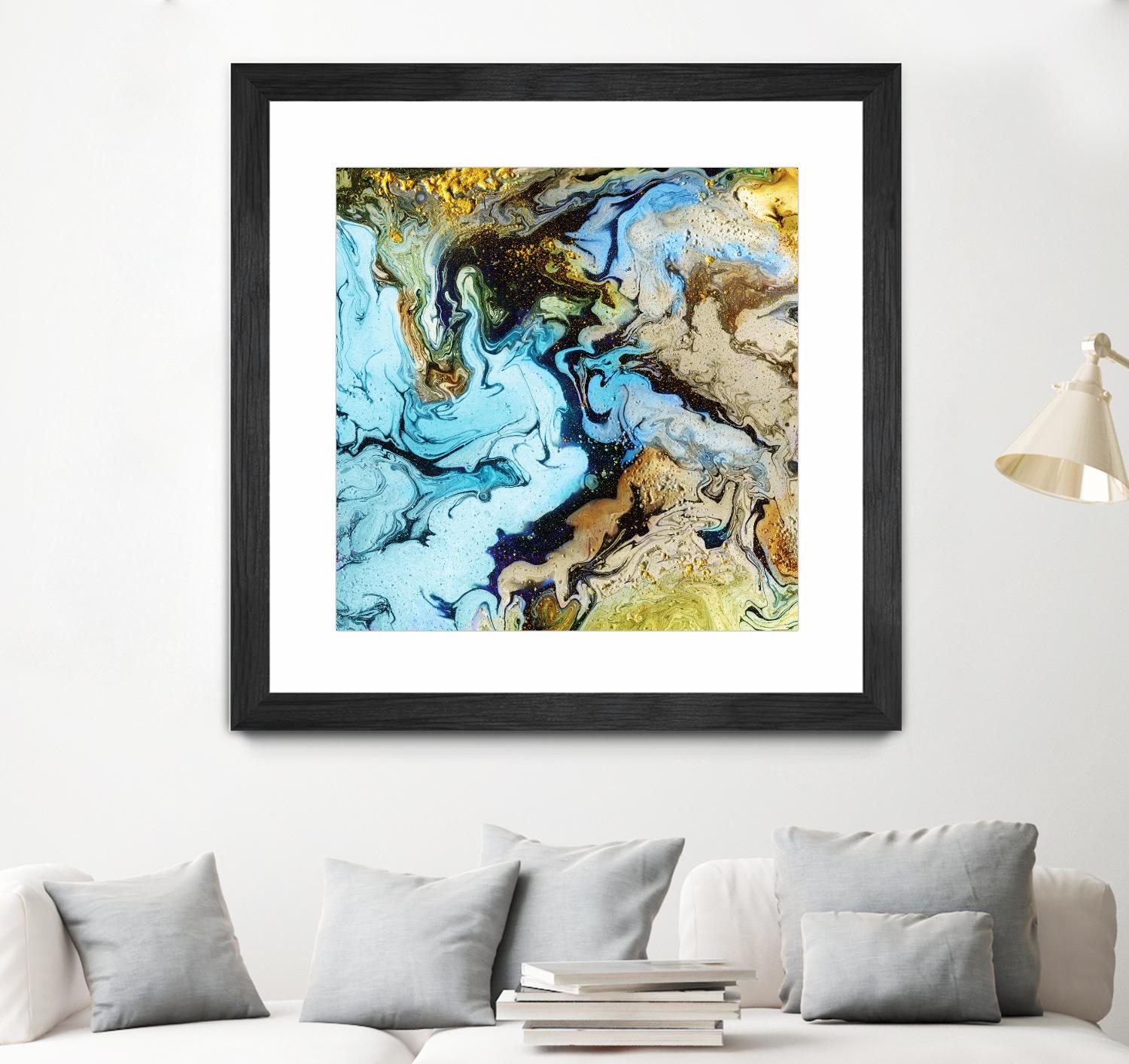 Marble I by Eva Watts on GIANT ART - yellow abstract