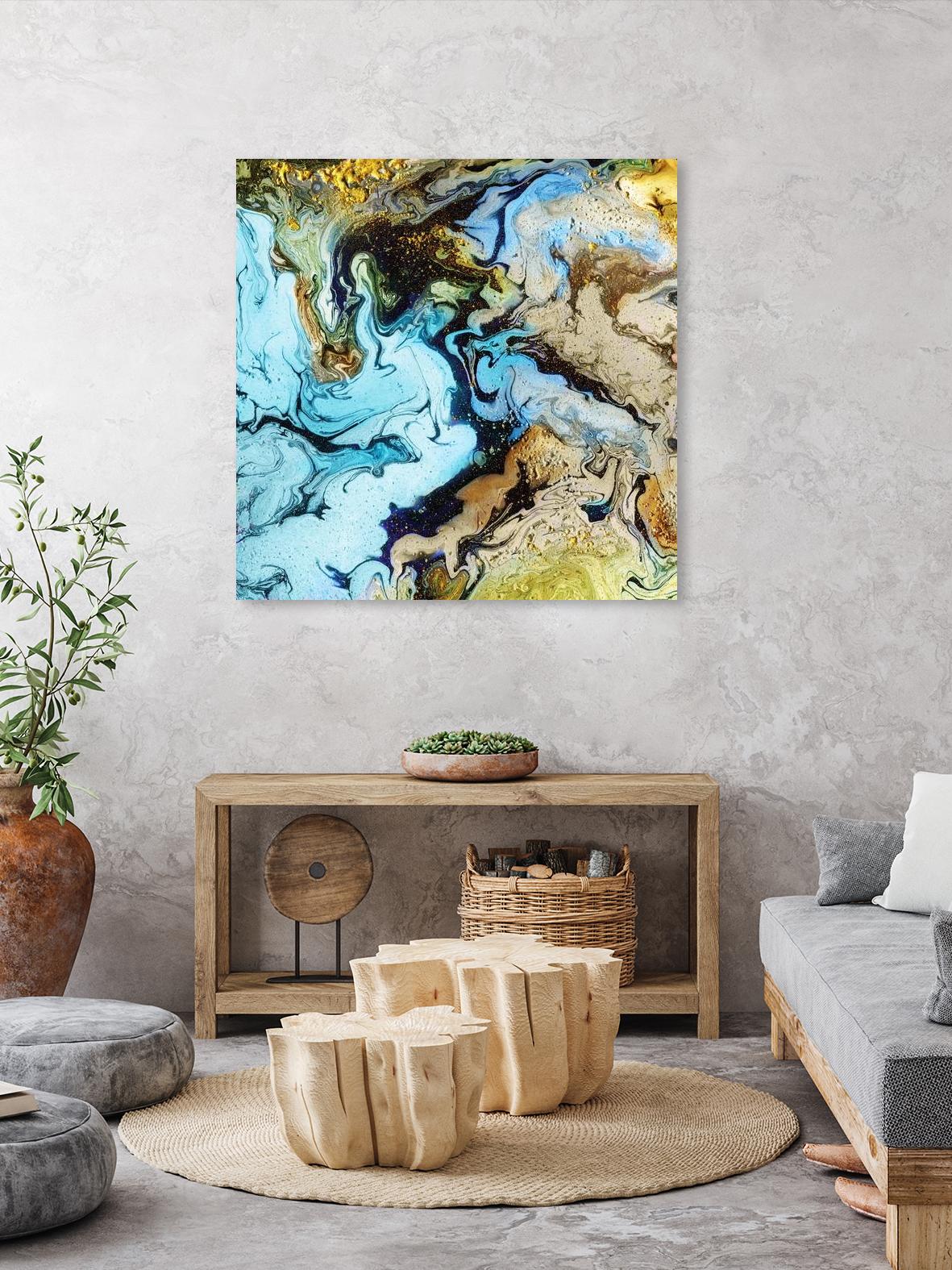 Marble I by Eva Watts on GIANT ART - yellow abstract