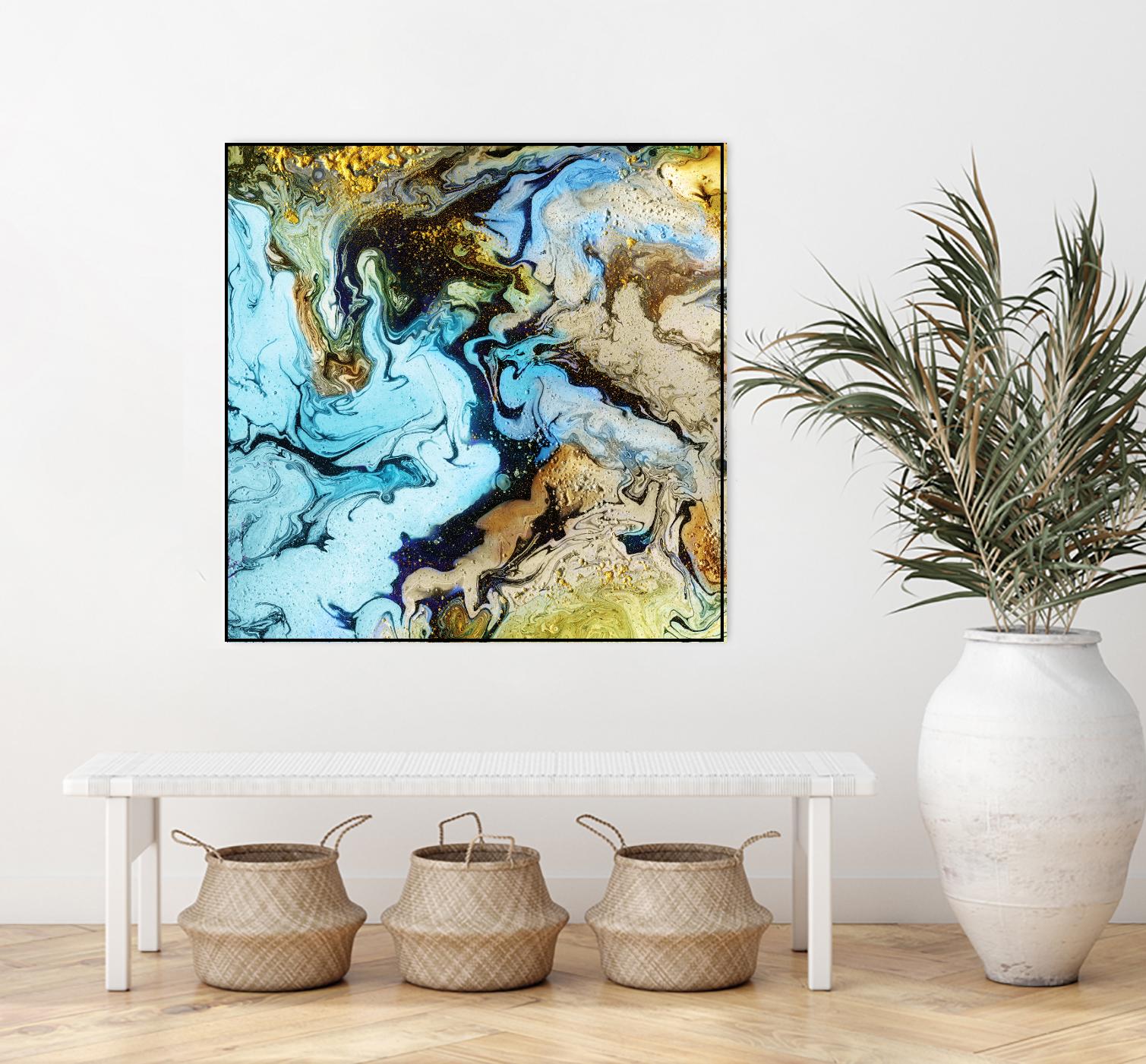 Marble I by Eva Watts on GIANT ART - yellow abstract