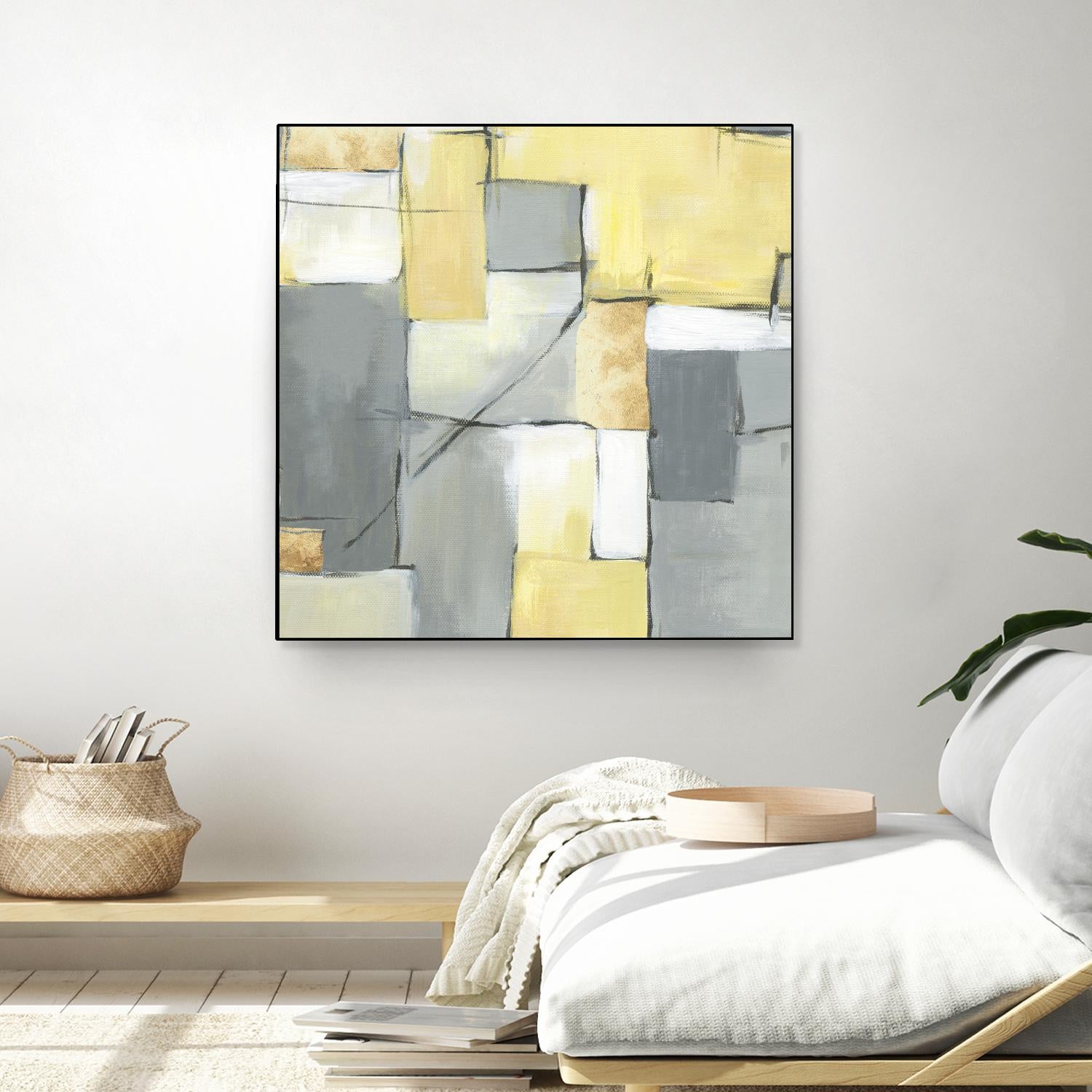 Golden Abstract by Eva Watts on GIANT ART - yellow abstract