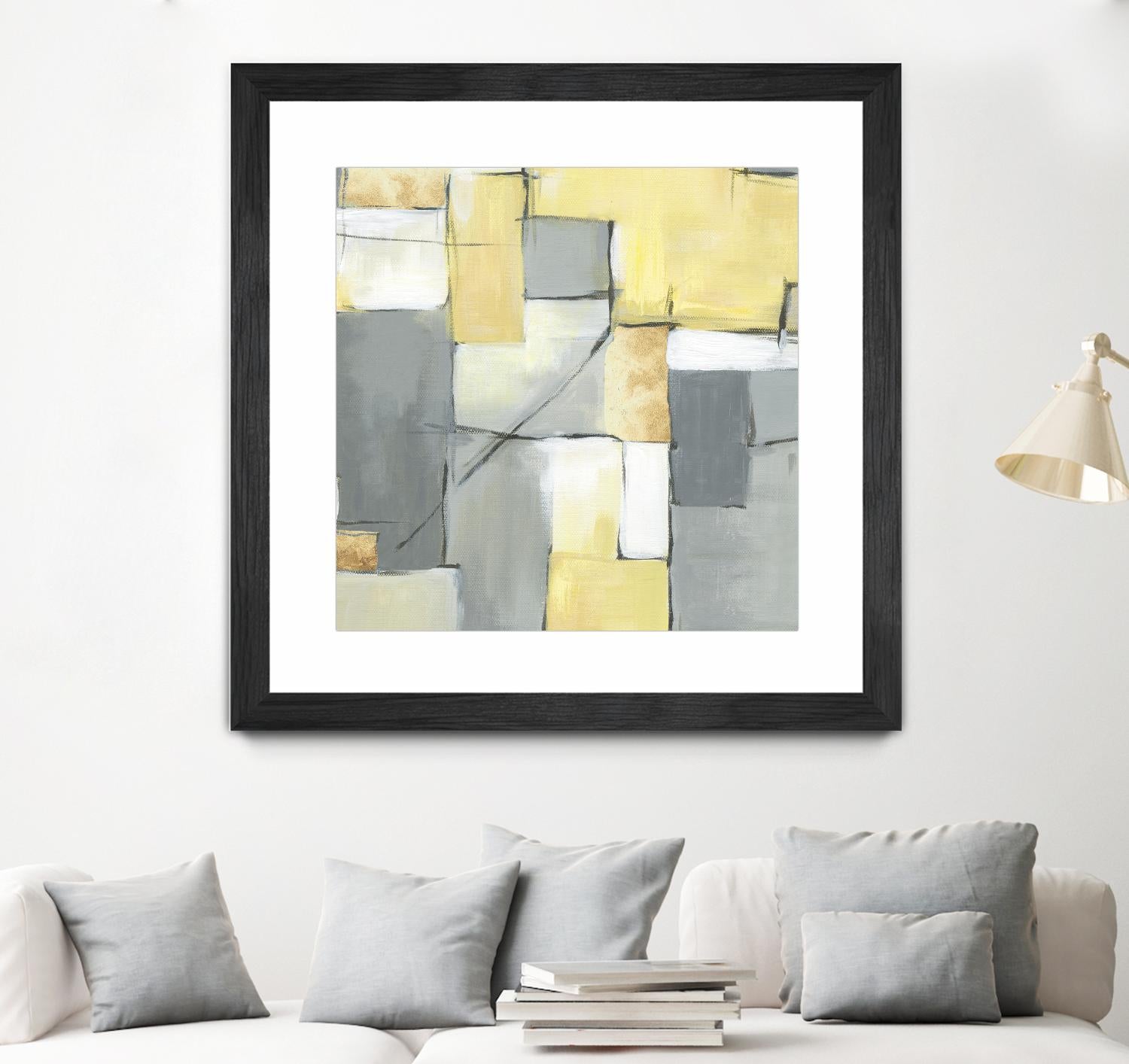 Golden Abstract by Eva Watts on GIANT ART - yellow abstract