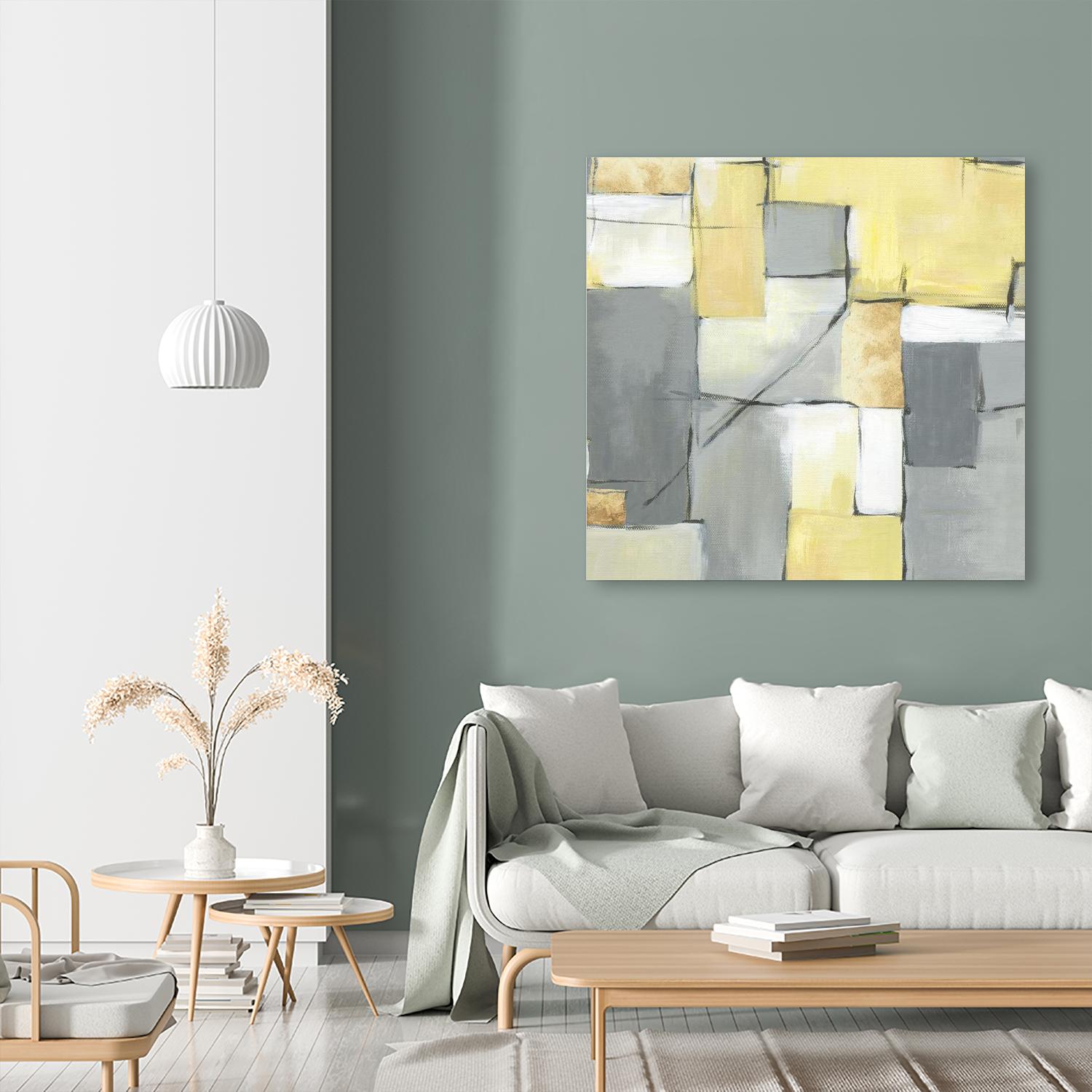 Golden Abstract by Eva Watts on GIANT ART - yellow abstract