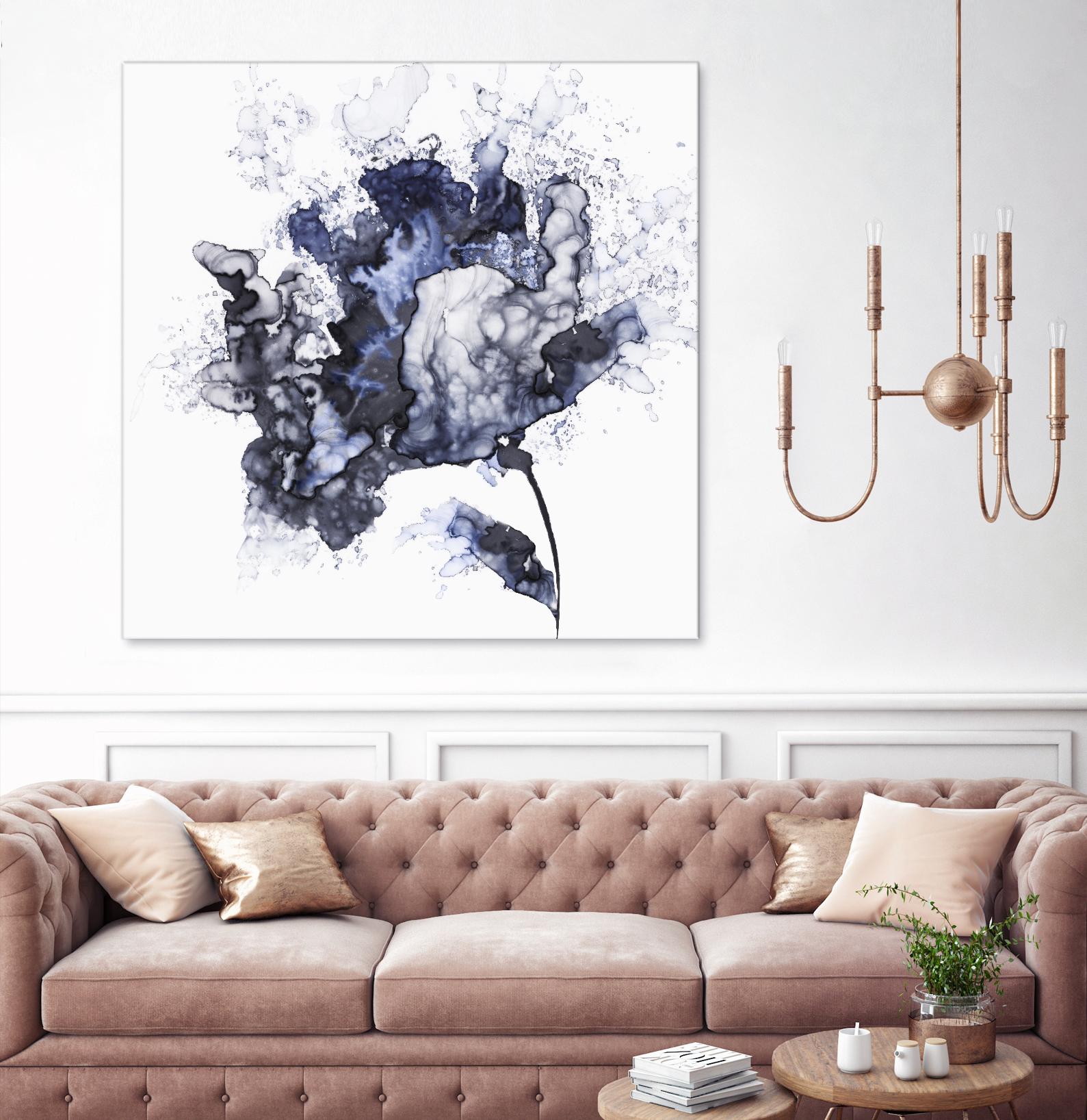 Exploding Leaf by Eva Watts on GIANT ART - white abstract