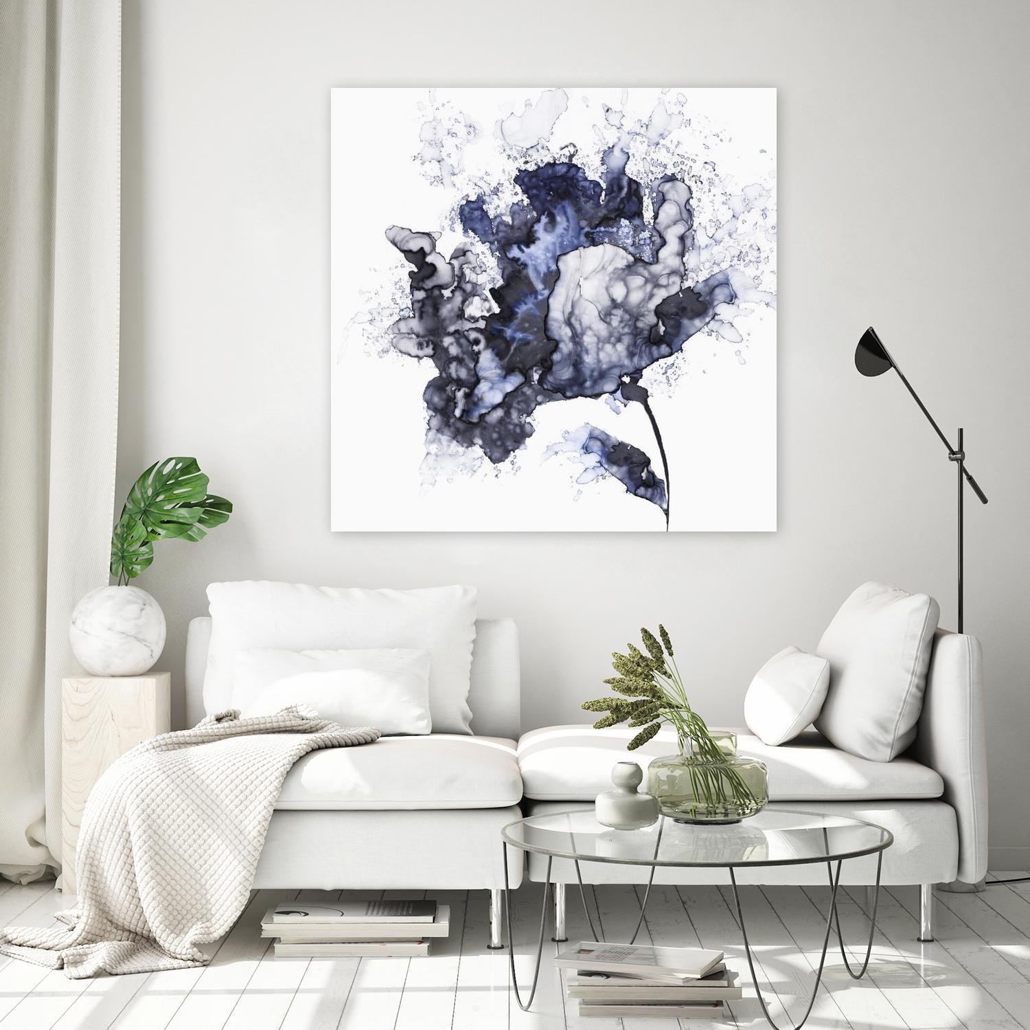 Exploding Leaf by Eva Watts on GIANT ART - white abstract