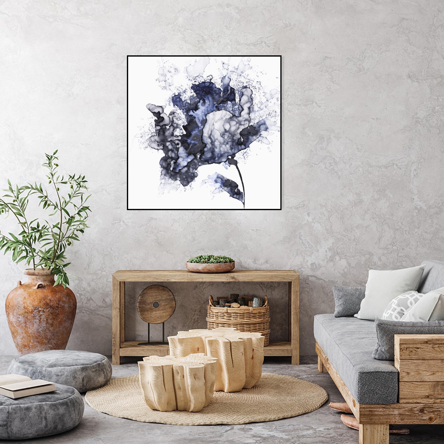 Exploding Leaf by Eva Watts on GIANT ART - white abstract