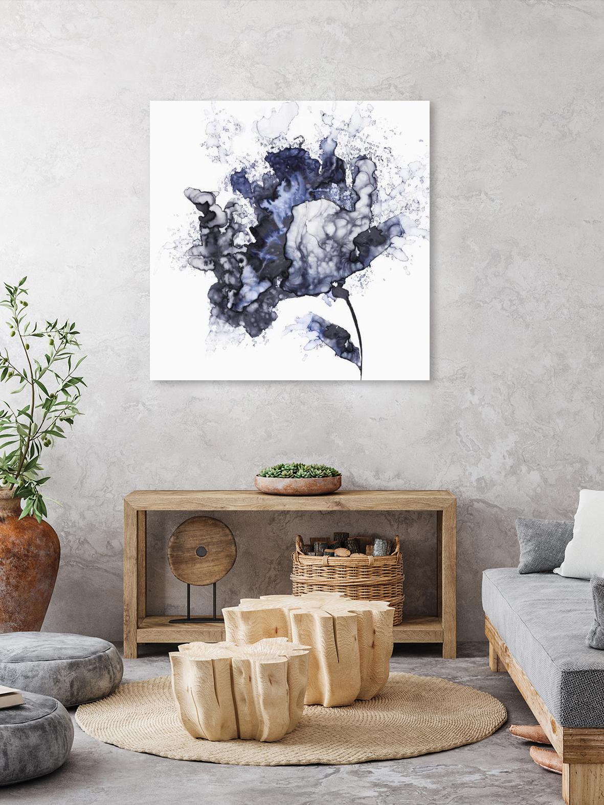 Exploding Leaf by Eva Watts on GIANT ART - white abstract