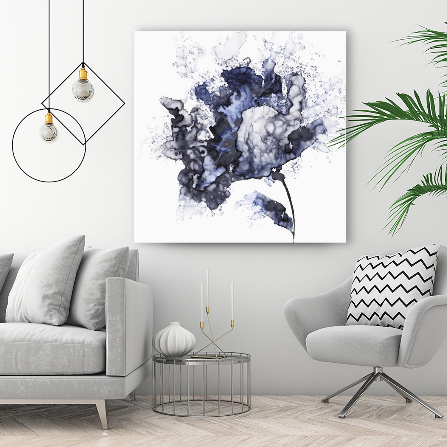 Exploding Leaf by Eva Watts on GIANT ART - white abstract