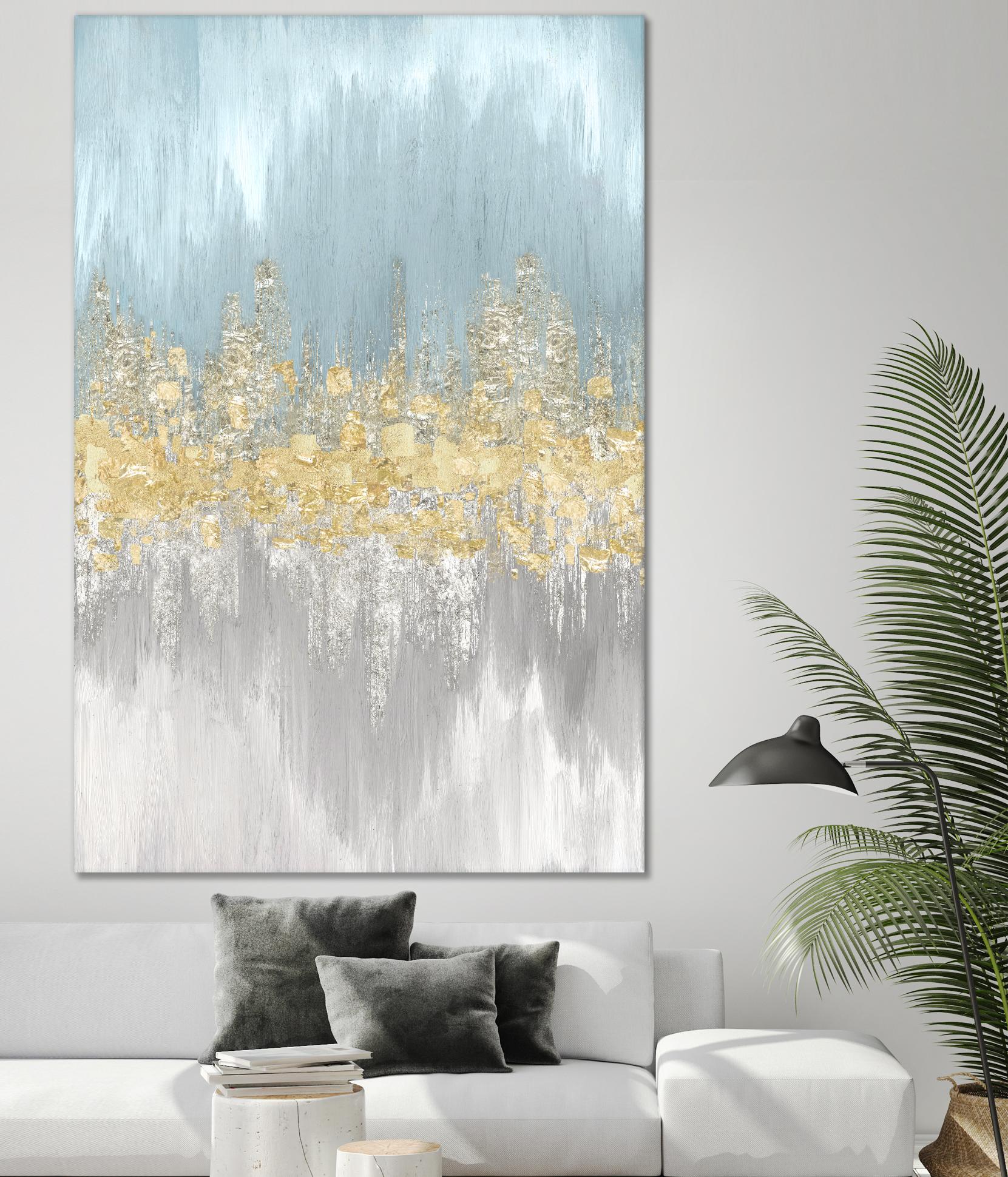 Neutral Wave Lenghts II by Eva Watts on GIANT ART - gold abstract