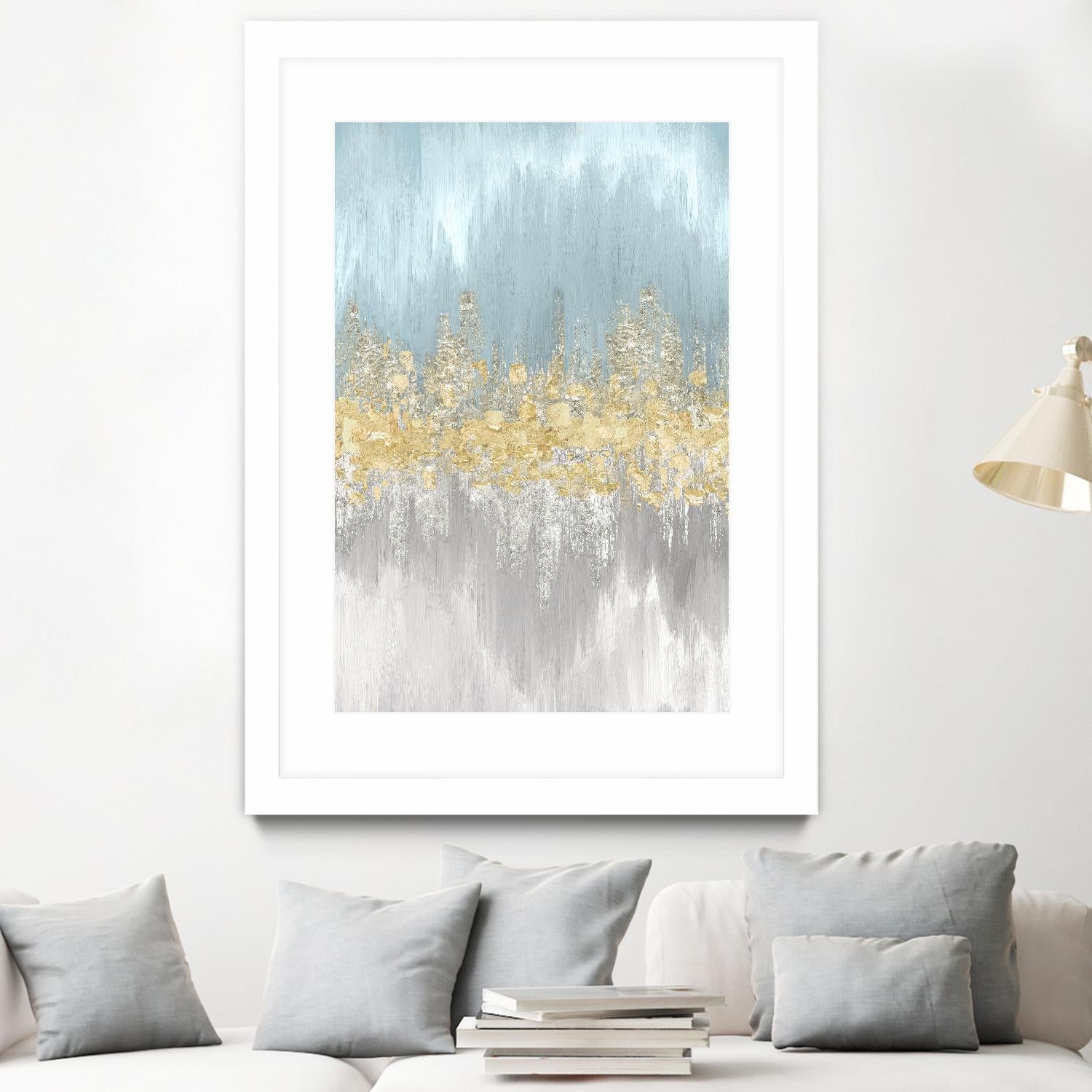 Neutral Wave Lenghts II by Eva Watts on GIANT ART - gold abstract