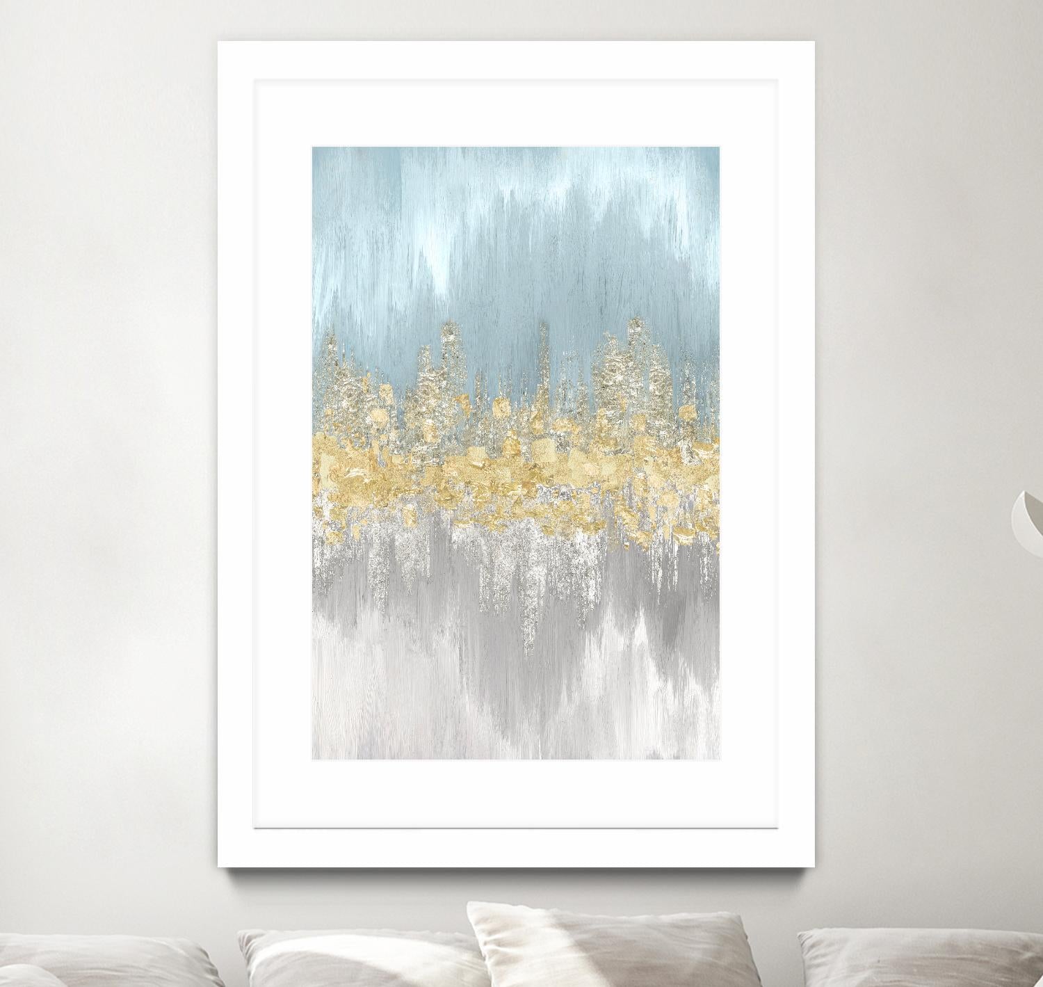 Neutral Wave Lenghts II by Eva Watts on GIANT ART - gold abstract