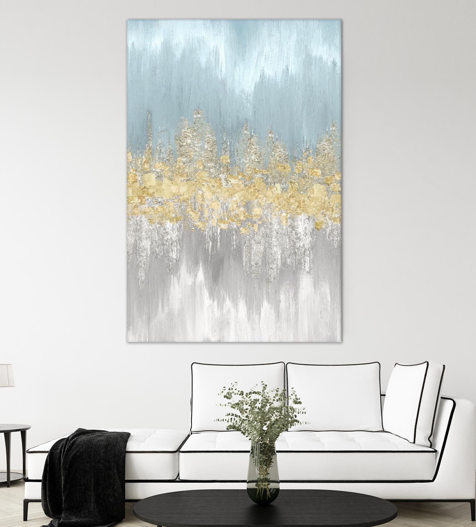 Neutral Wave Lenghts III by Eva Watts on GIANT ART - gold abstract