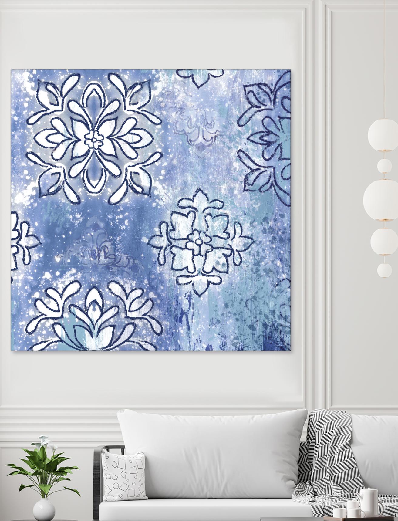 Blue Ex III by Eva Watts on GIANT ART - blue abstract