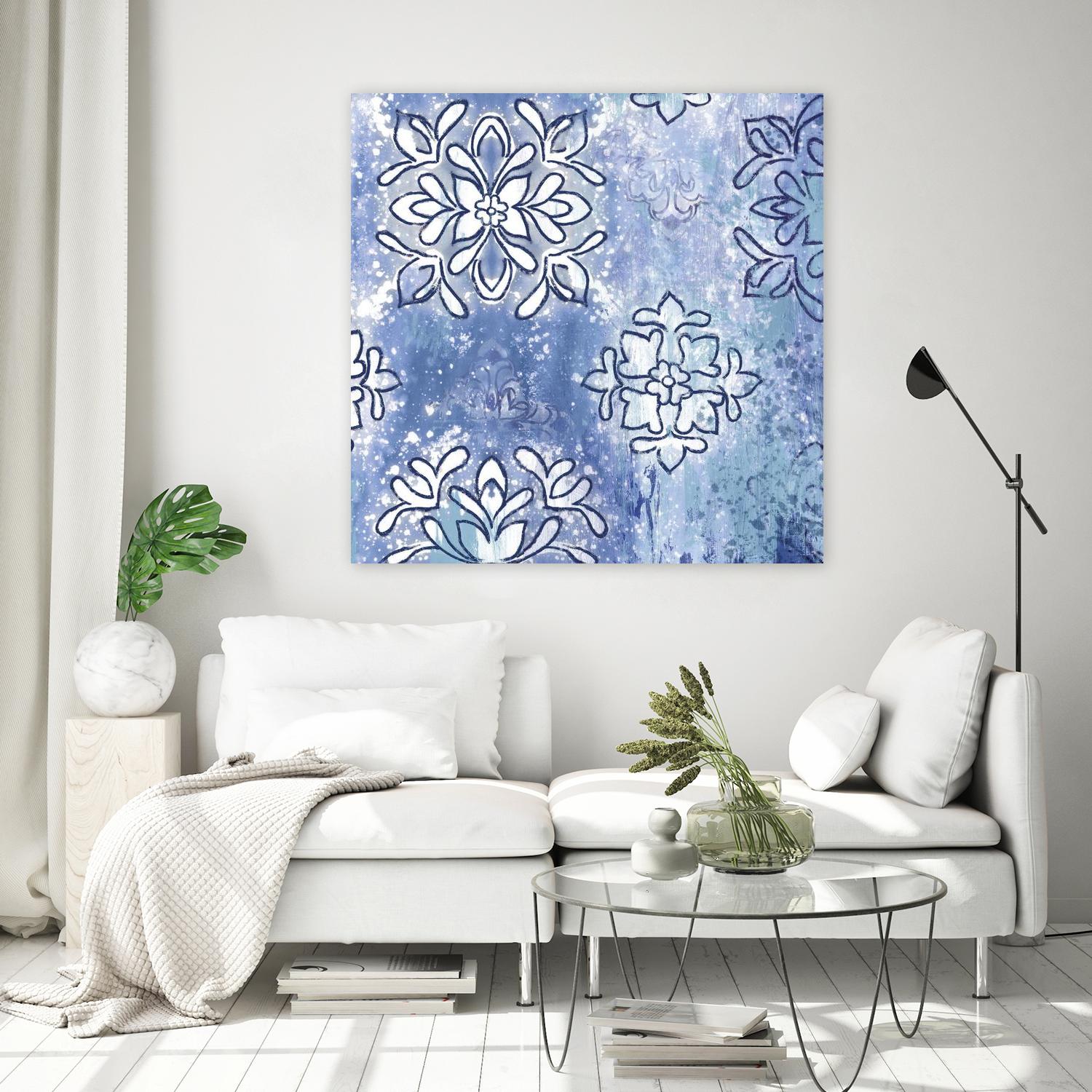 Blue Ex III by Eva Watts on GIANT ART - blue abstract