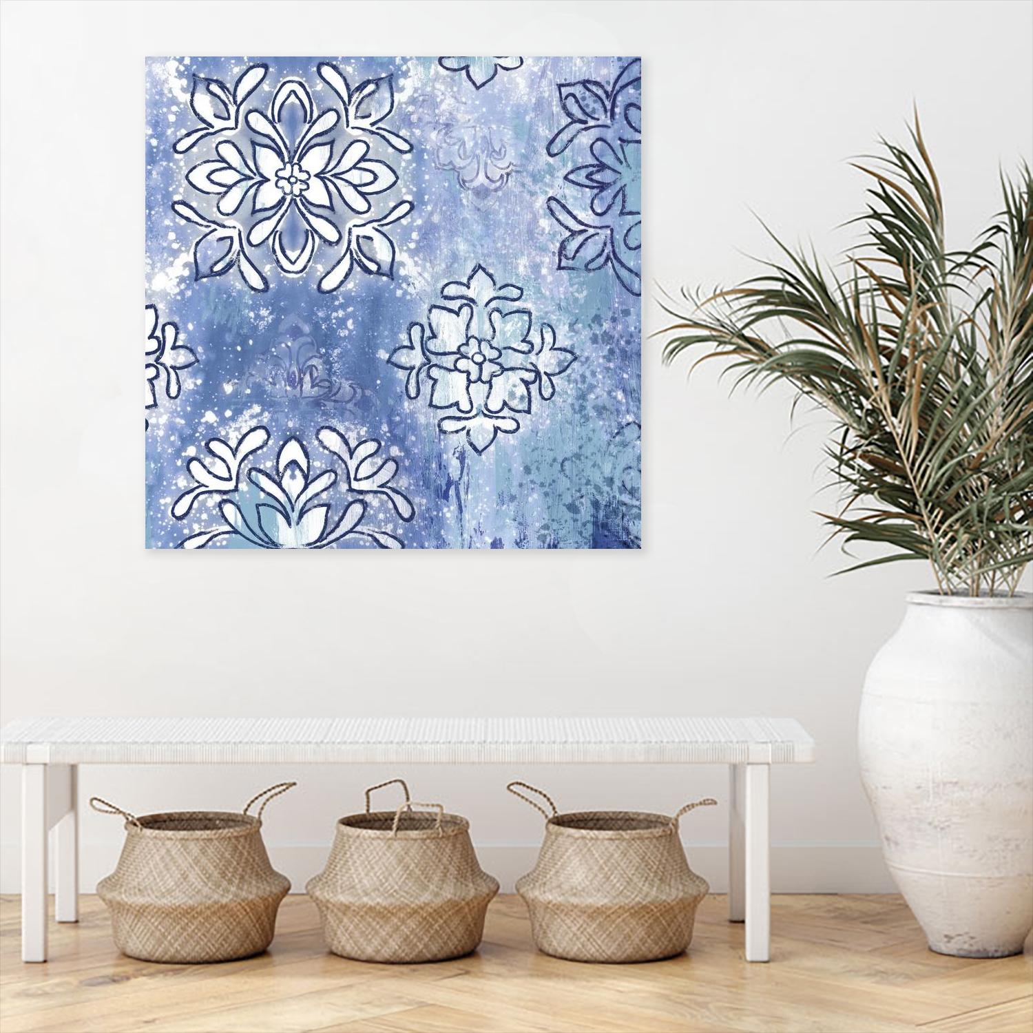 Blue Ex III by Eva Watts on GIANT ART - blue abstract