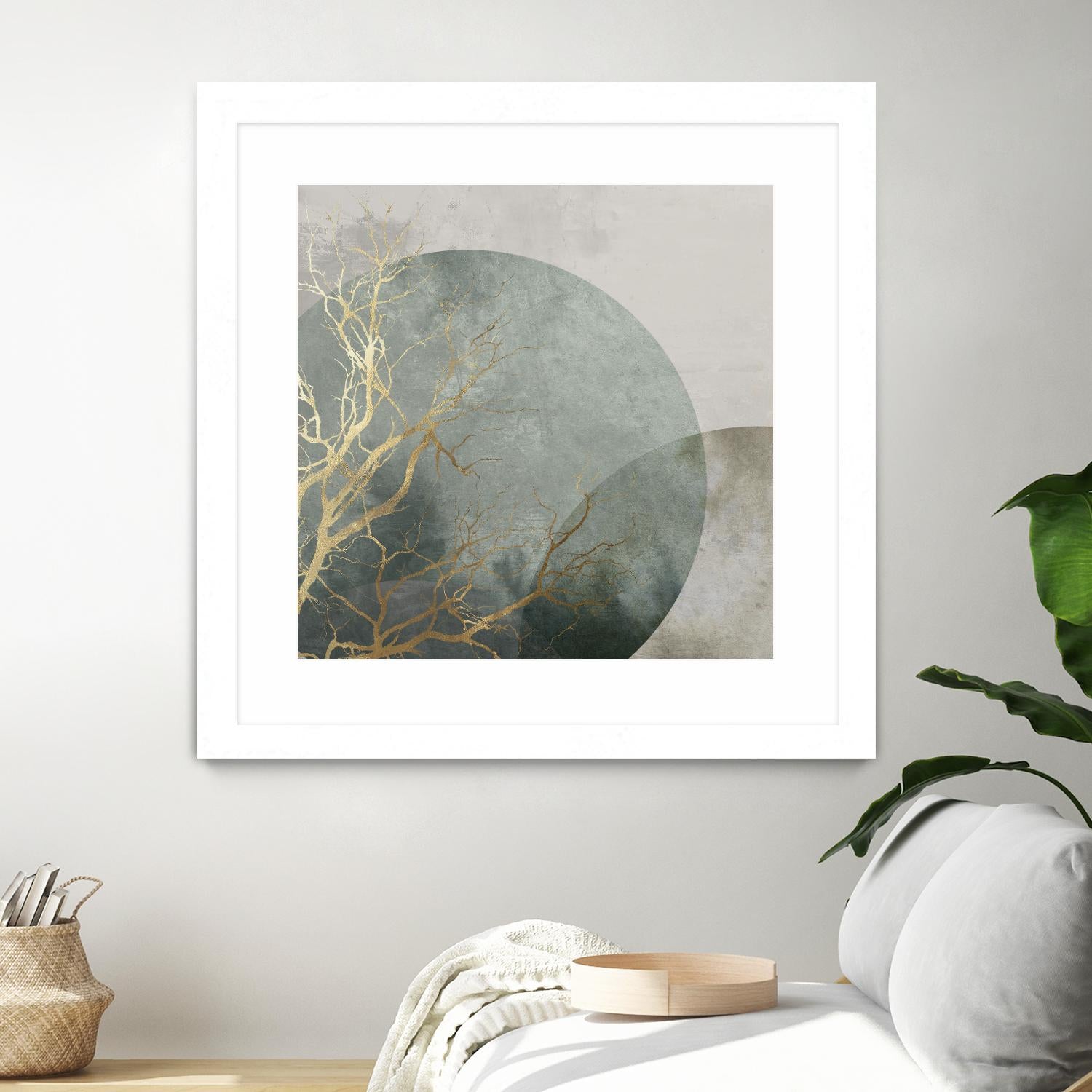 Mid Night I by Eva Watts on GIANT ART - gold trees