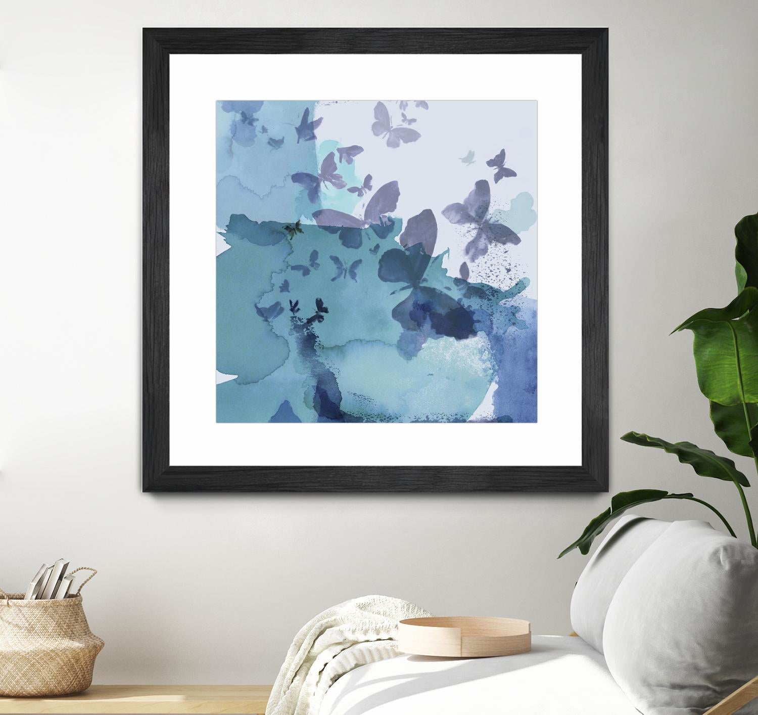 Drift I by Eva Watts on GIANT ART - cyan wildlife