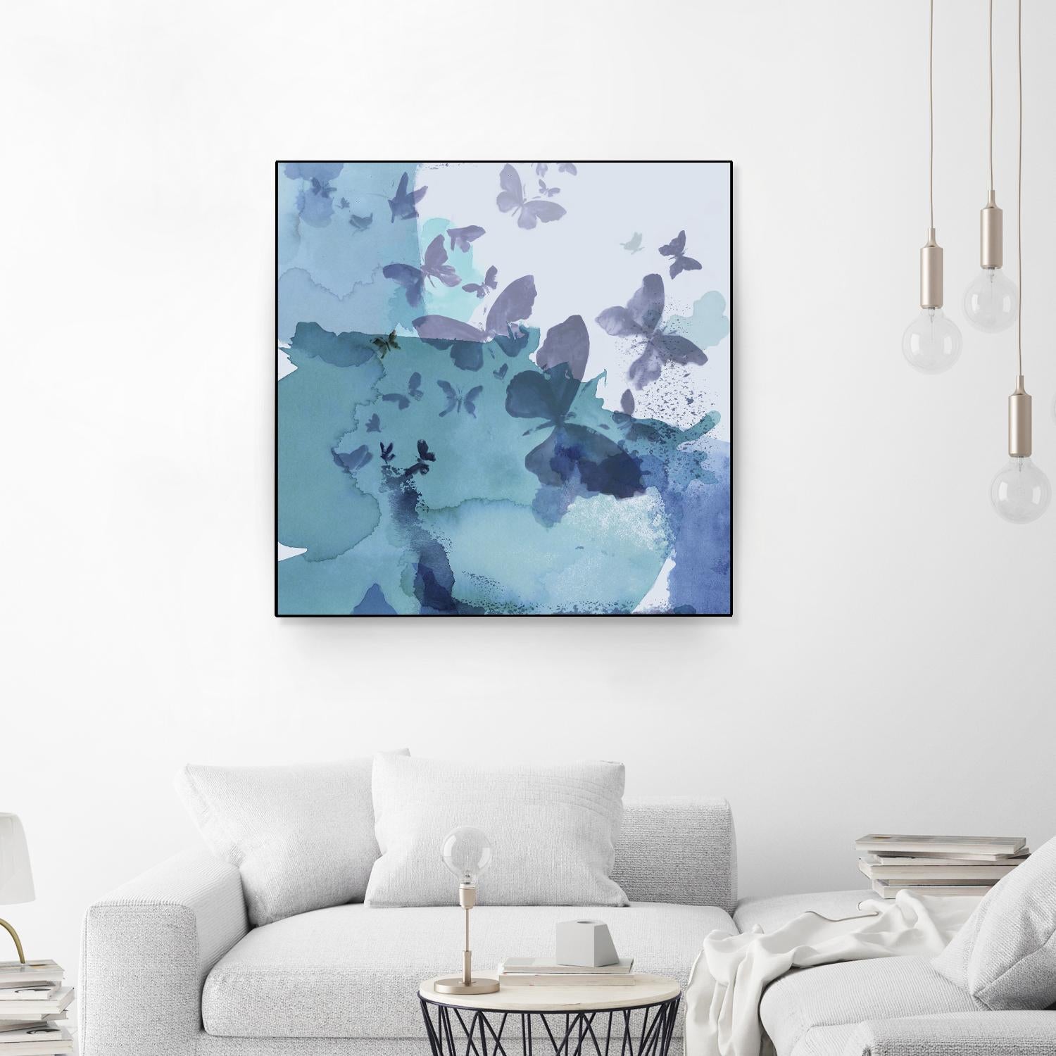 Drift I by Eva Watts on GIANT ART - cyan wildlife