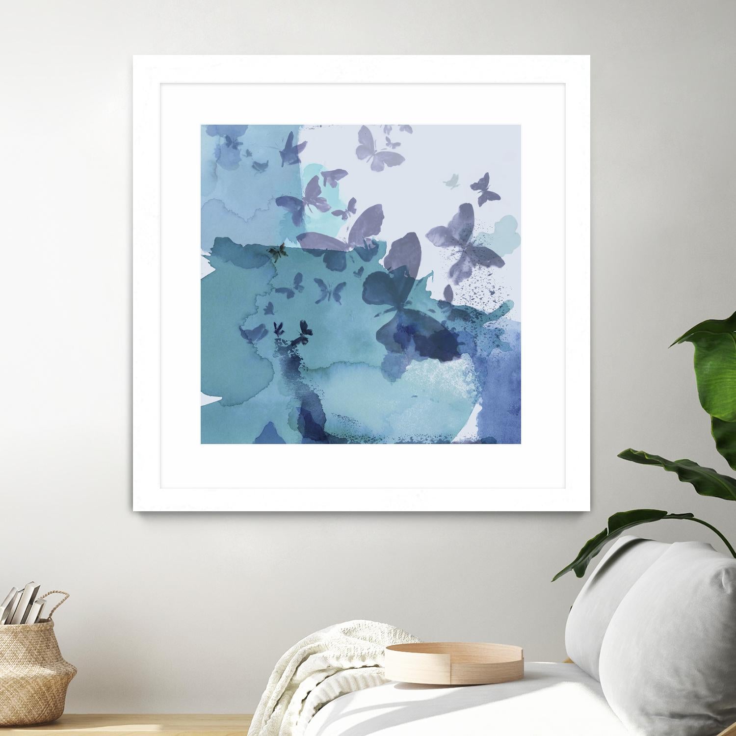 Drift I by Eva Watts on GIANT ART - cyan wildlife