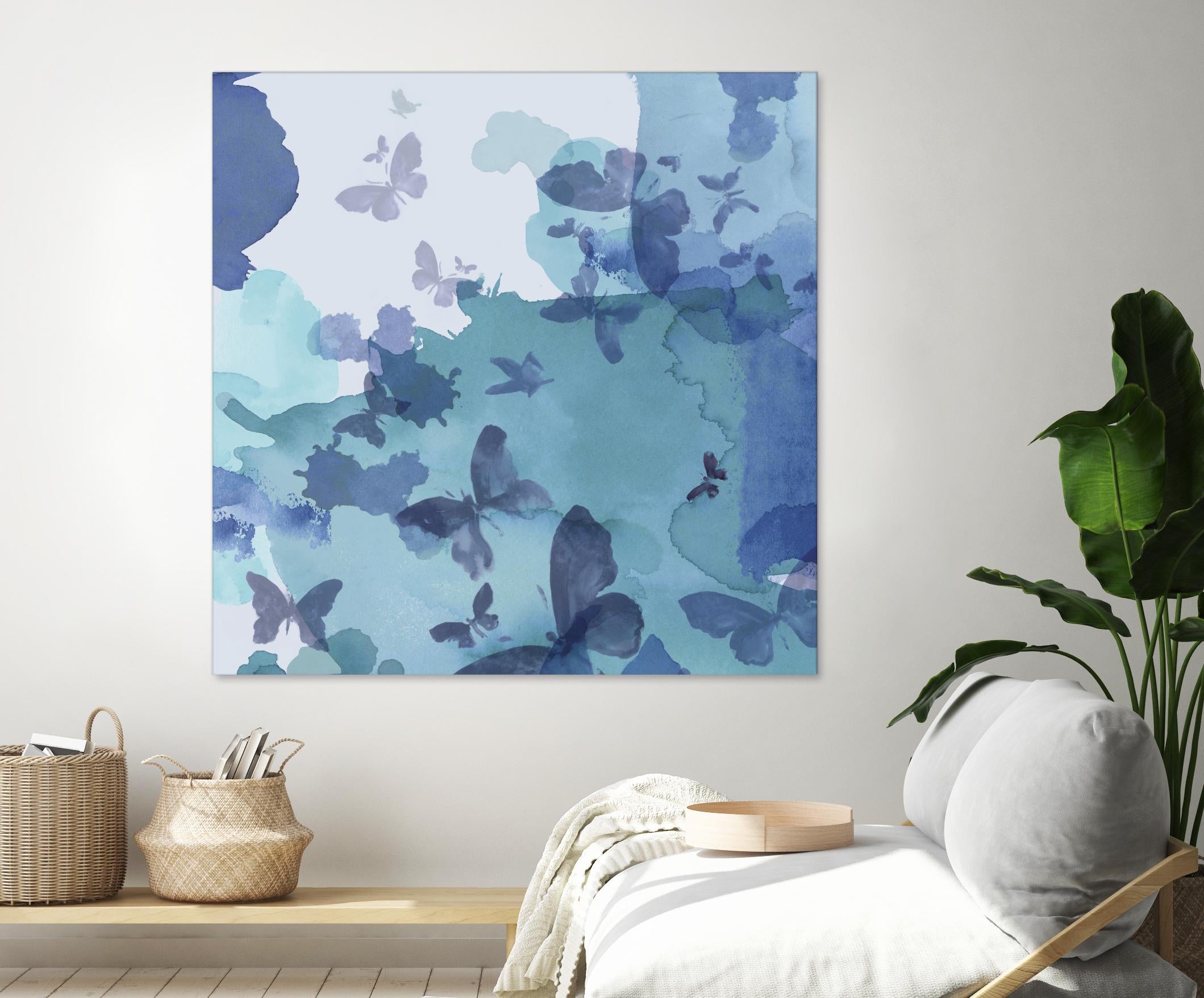 Drift II by Eva Watts on GIANT ART - cyan wildlife