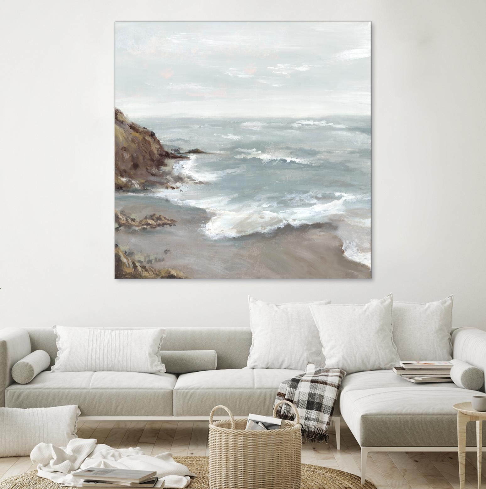 Beautiful Bay by Eva Watts on GIANT ART - blue abstract vacation