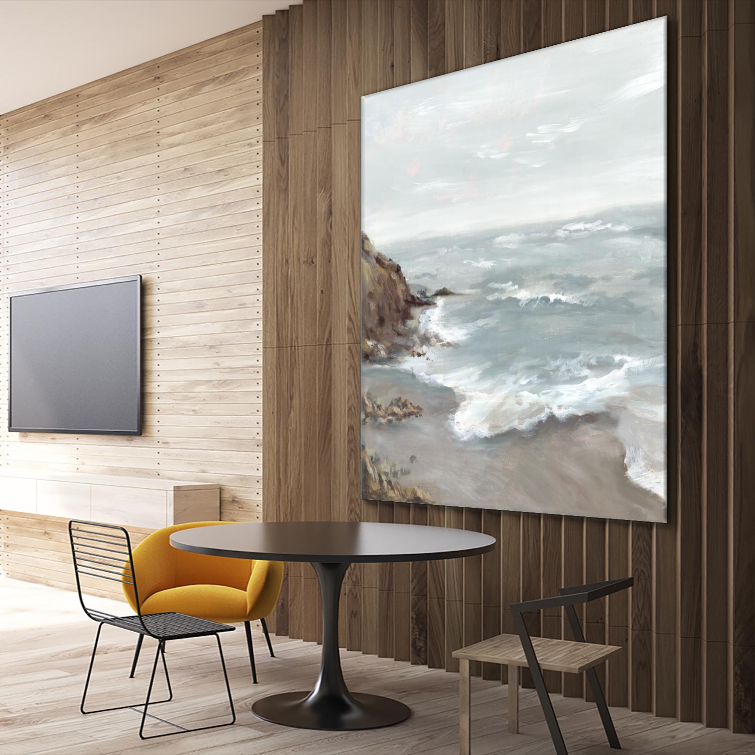 Beautiful Bay by Eva Watts on GIANT ART - blue abstract vacation