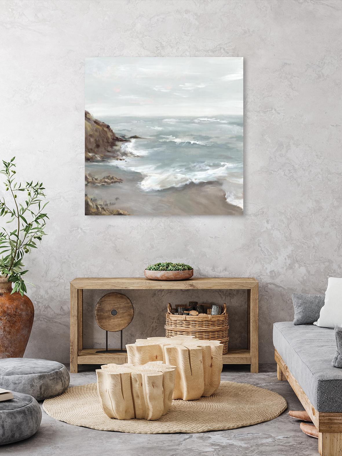 Beautiful Bay by Eva Watts on GIANT ART - blue abstract vacation