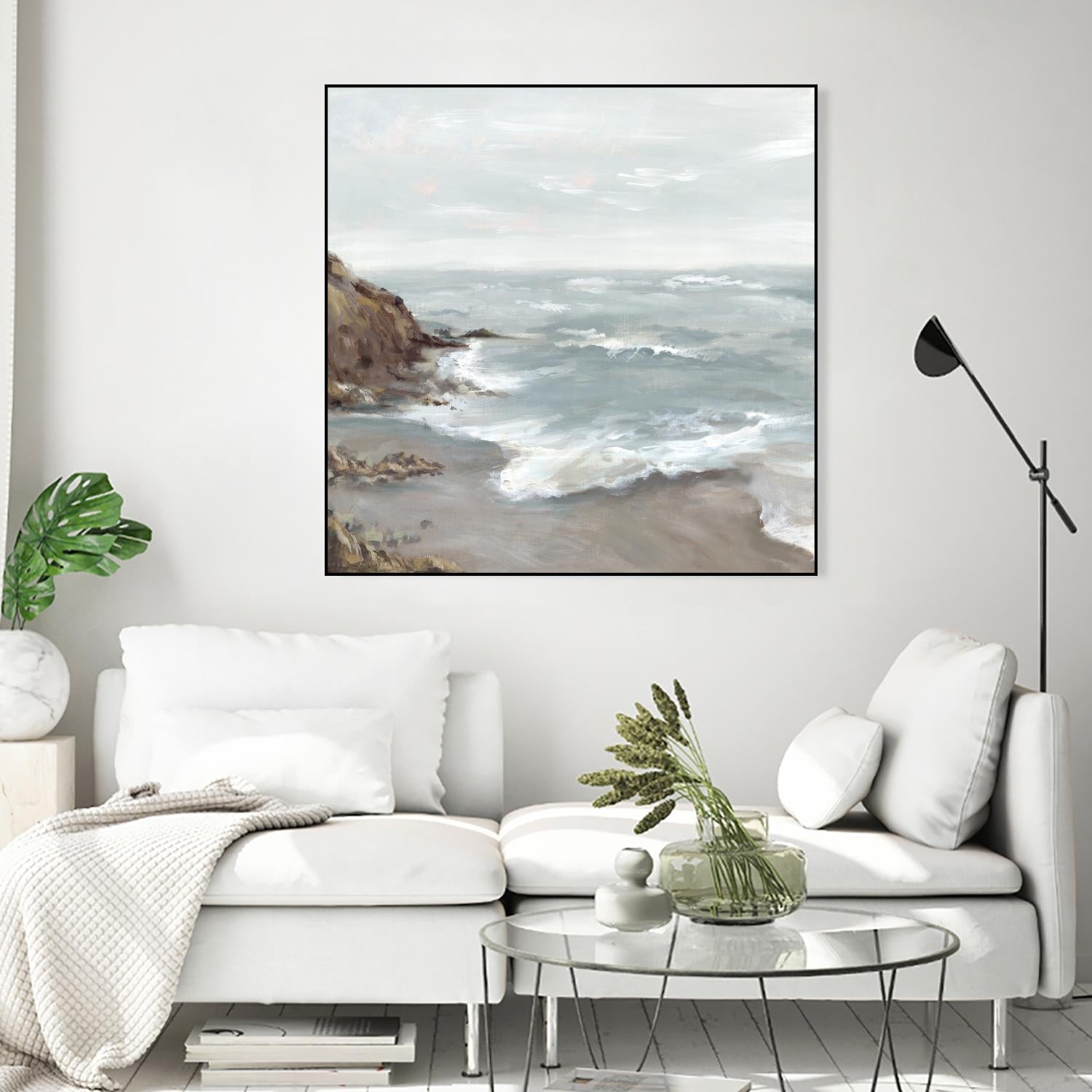 Beautiful Bay by Eva Watts on GIANT ART - blue abstract vacation