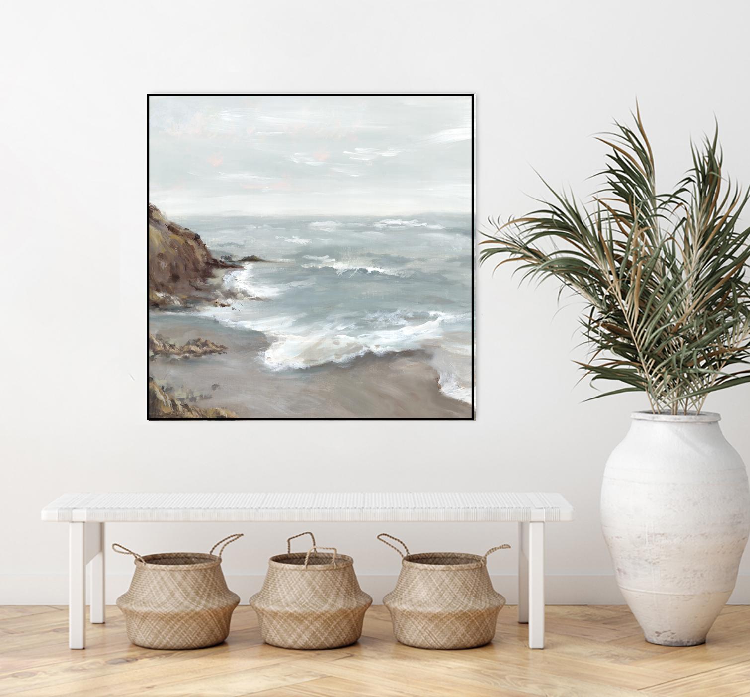 Beautiful Bay by Eva Watts on GIANT ART - blue abstract vacation