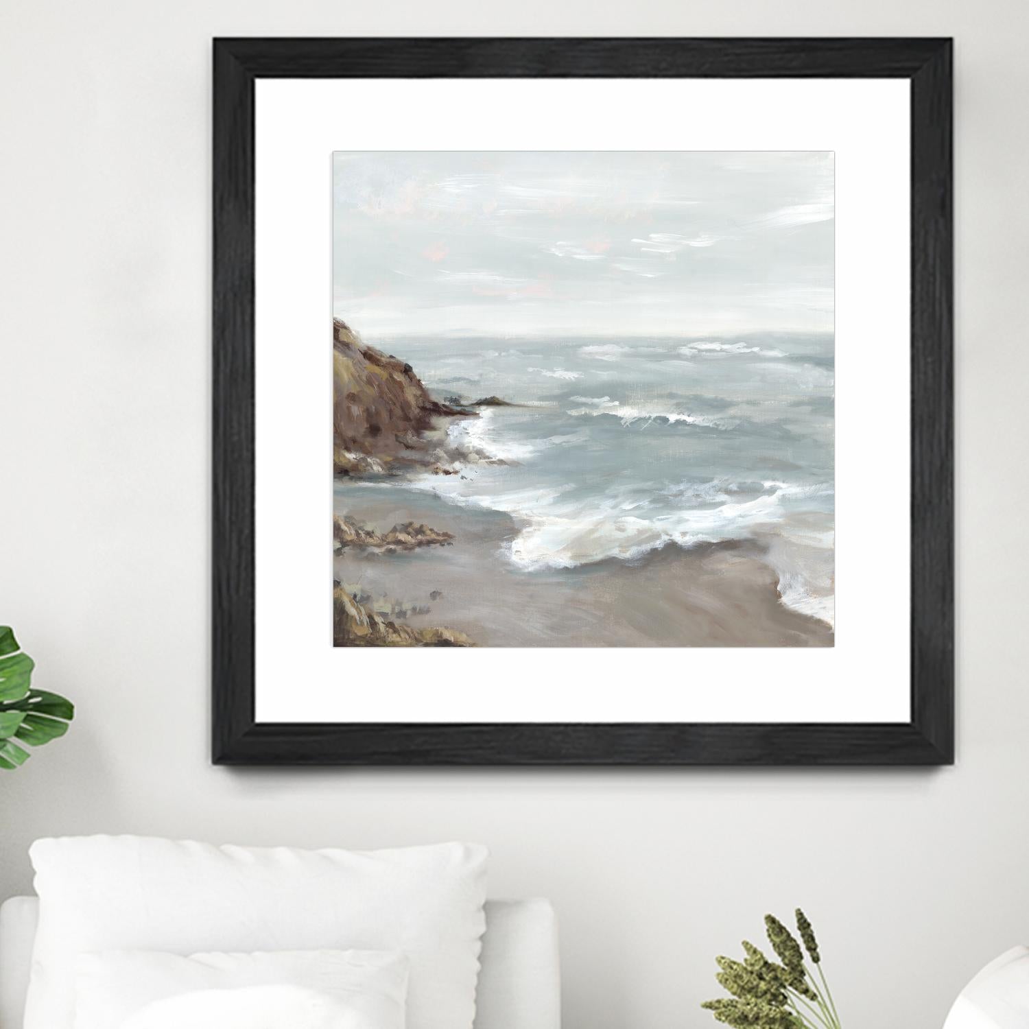 Beautiful Bay by Eva Watts on GIANT ART - blue abstract vacation