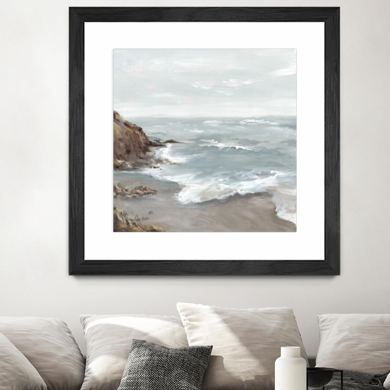 Beautiful Bay by Eva Watts on GIANT ART - blue abstract vacation