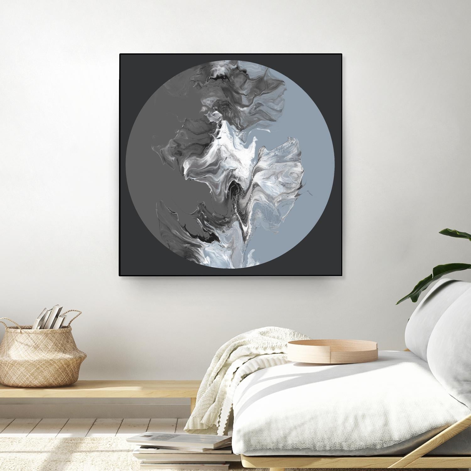 Centered Composed II by Eva Watts on GIANT ART - gray shapes round