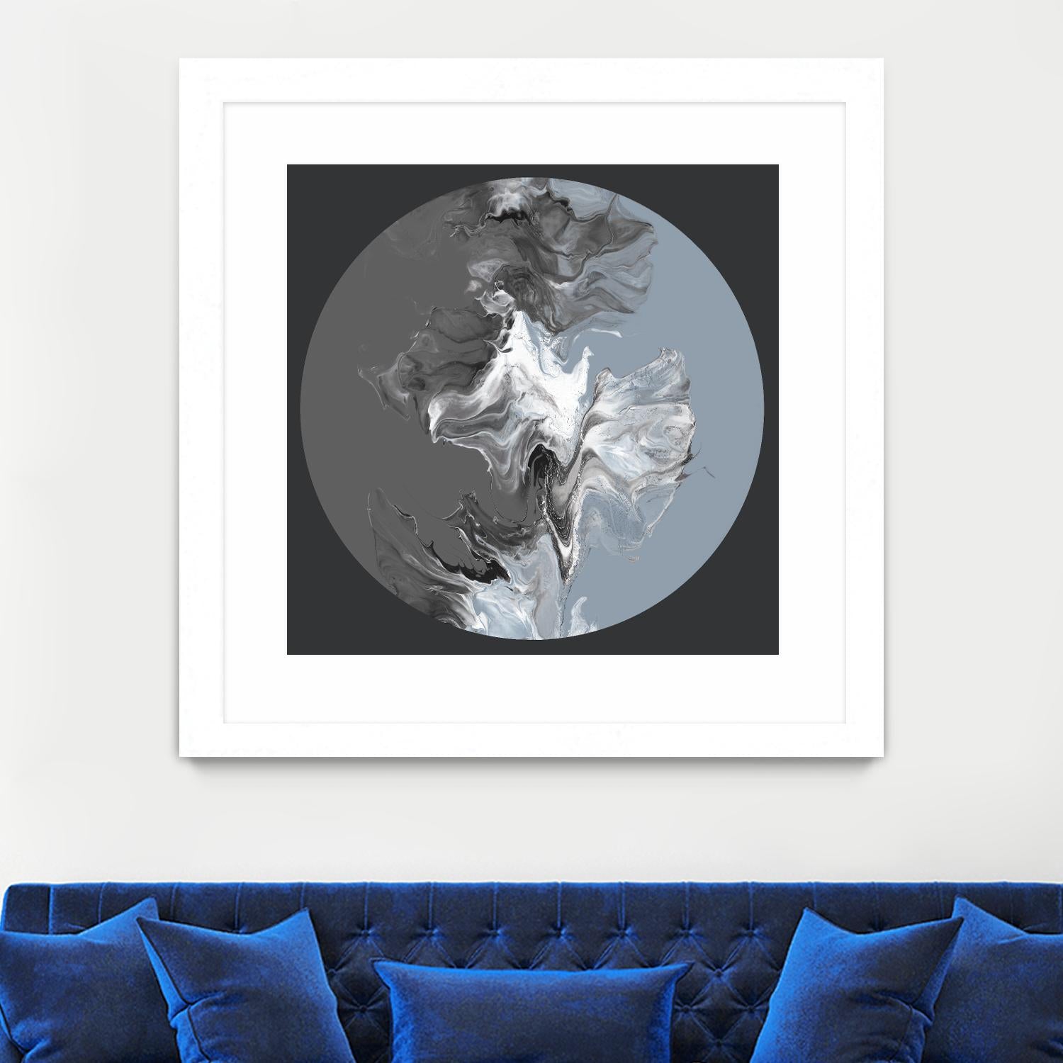 Centered Composed II by Eva Watts on GIANT ART - gray shapes round