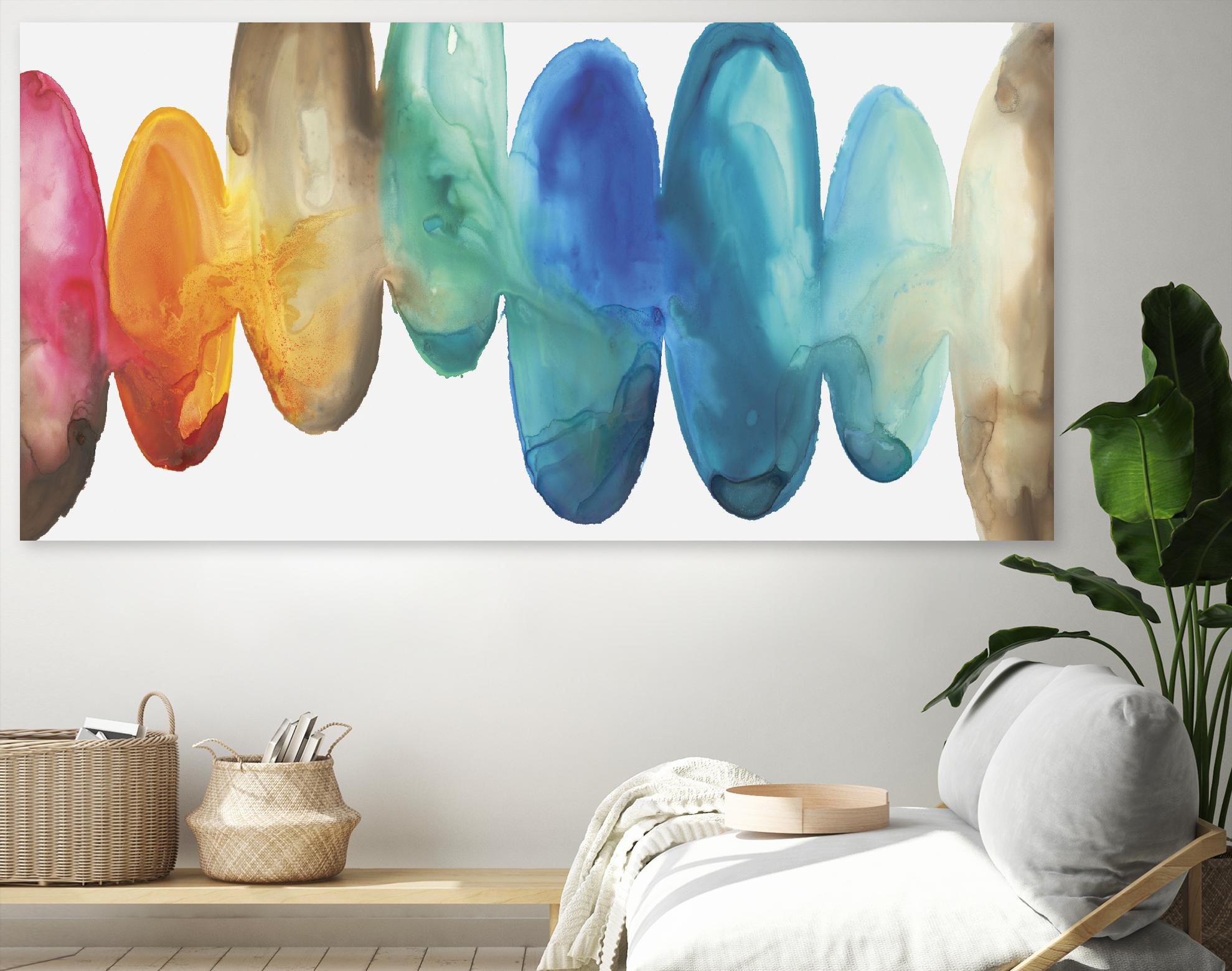 Here We Go by Eva Watts on GIANT ART - blue abstract