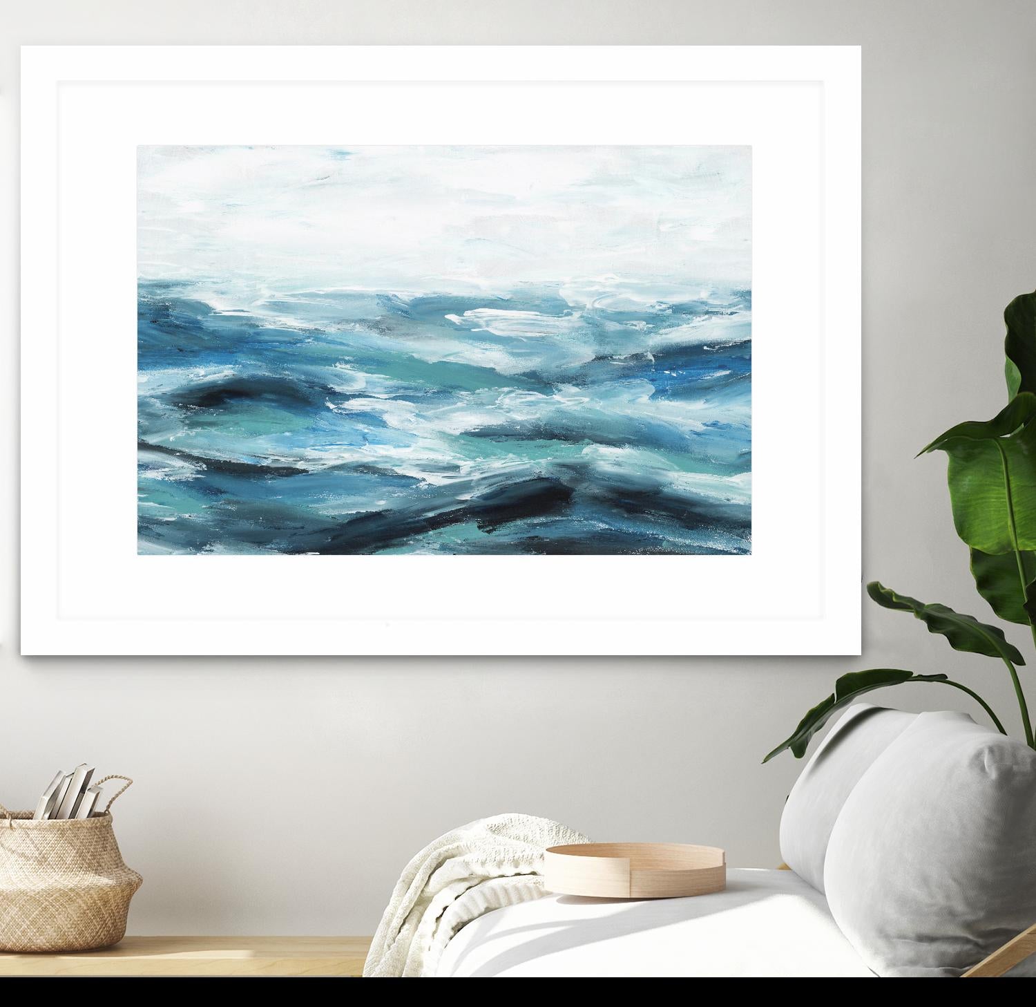 Oceanic I by Isabelle Z on GIANT ART - white sea scene