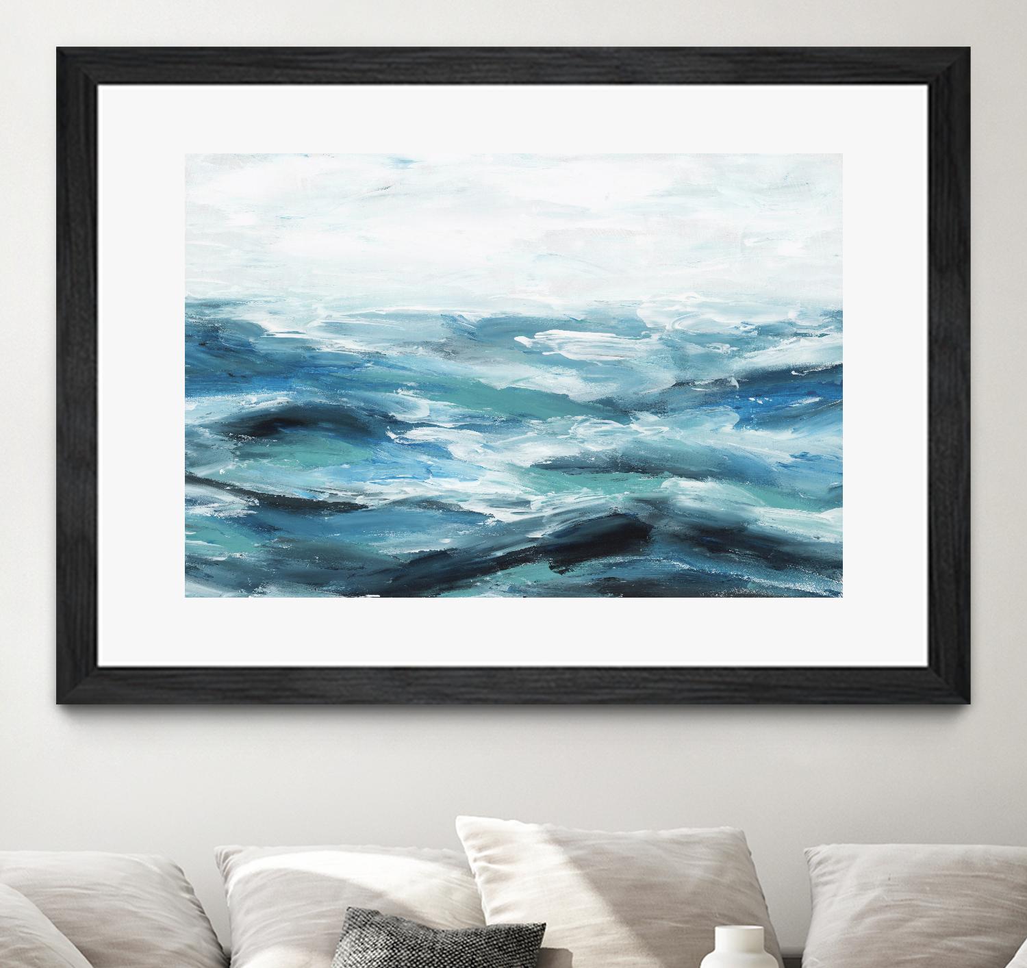 Oceanic I by Isabelle Z on GIANT ART - white sea scene