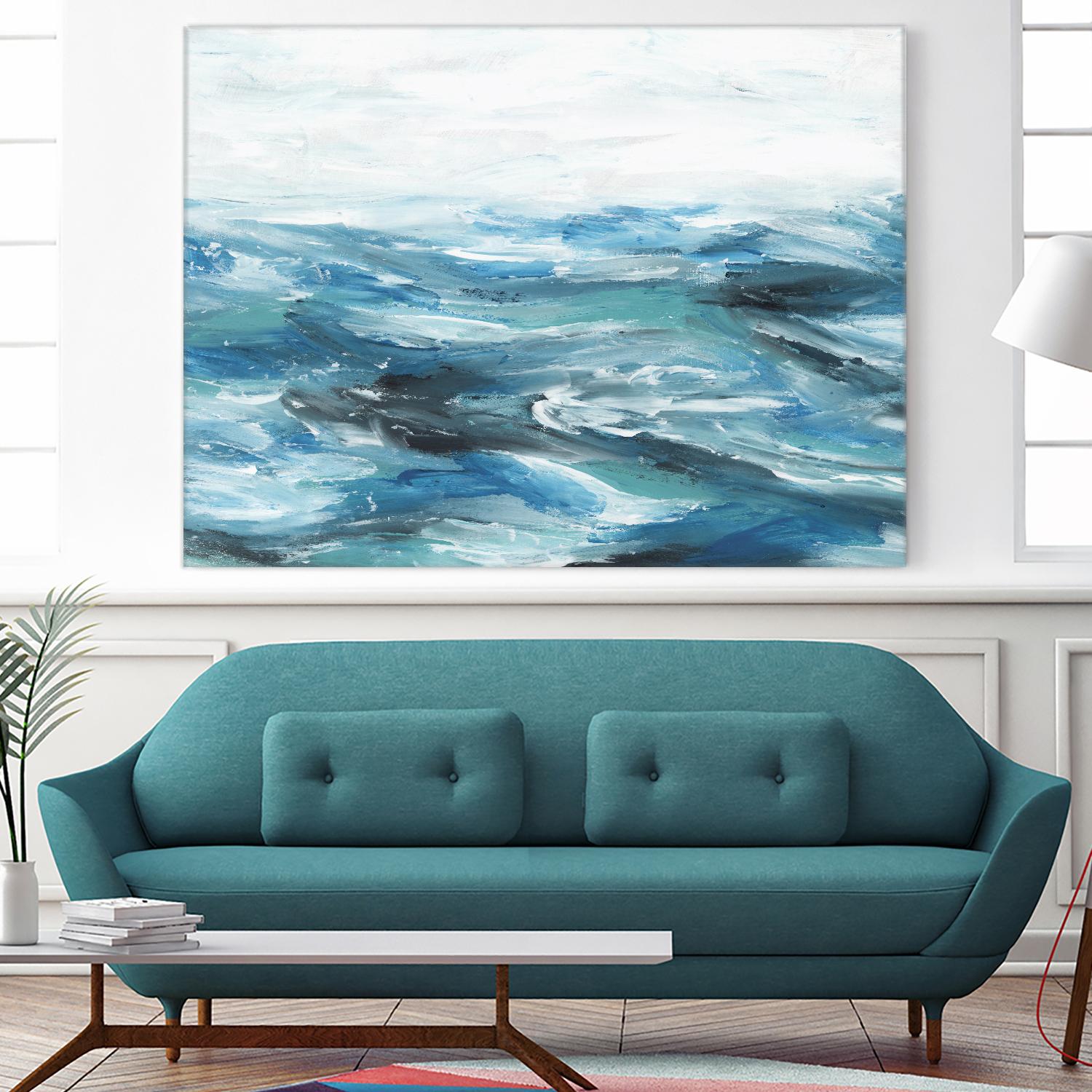 Oceanic II by Isabelle Z on GIANT ART - white sea scene