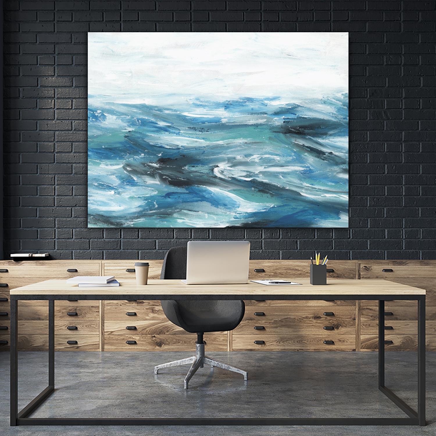 Oceanic II by Isabelle Z on GIANT ART - white sea scene