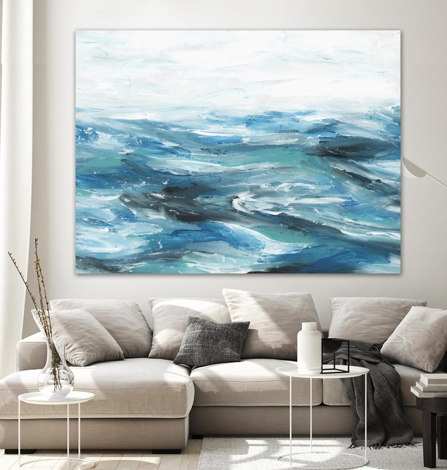Oceanic II by Isabelle Z on GIANT ART - white sea scene
