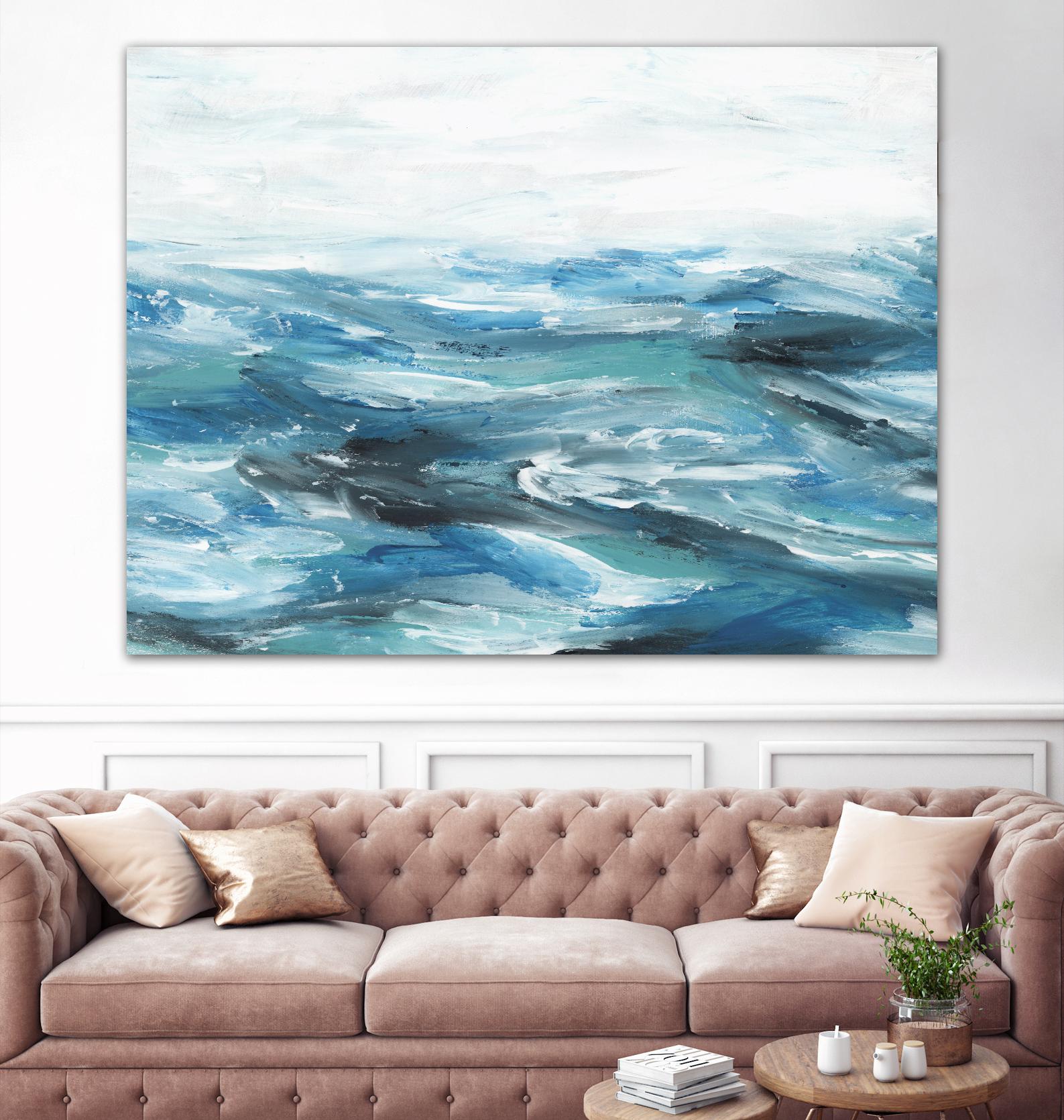 Oceanic II by Isabelle Z on GIANT ART - white sea scene