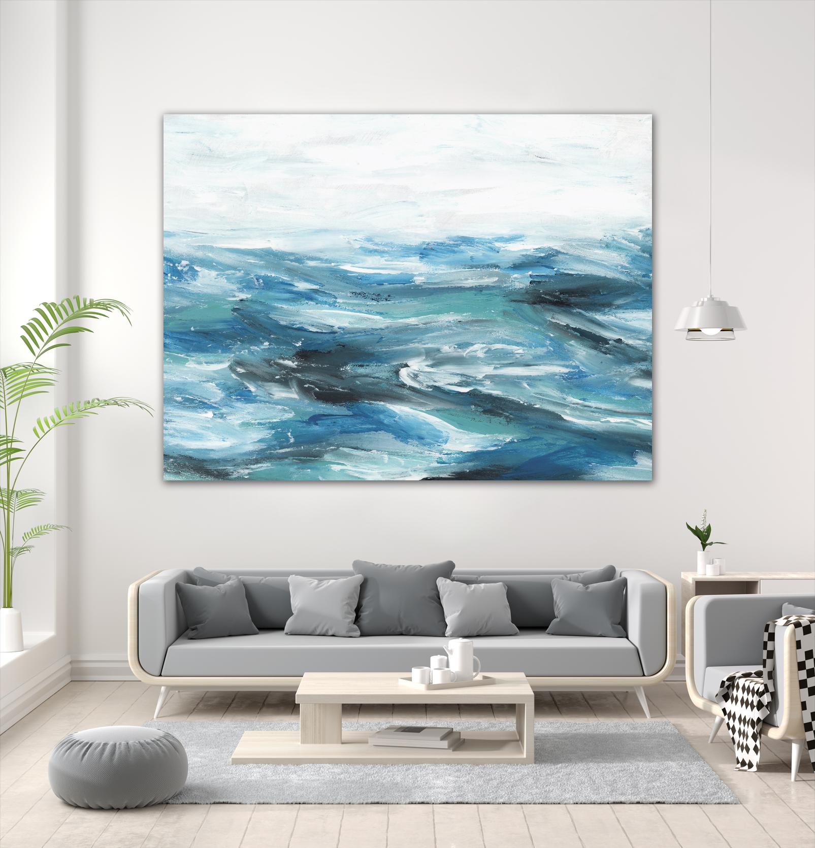 Oceanic II by Isabelle Z on GIANT ART - white sea scene