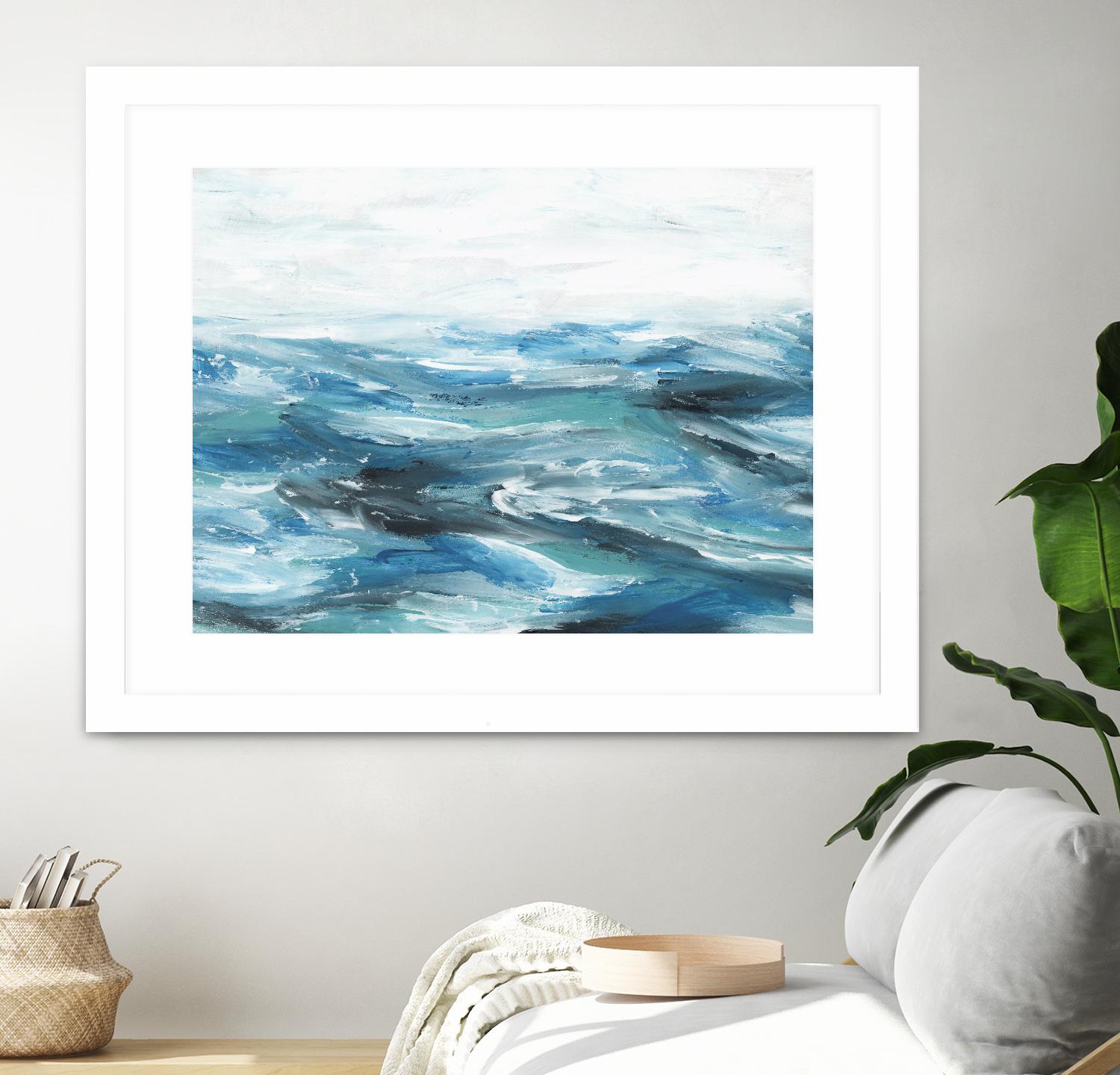Oceanic II by Isabelle Z on GIANT ART - white sea scene