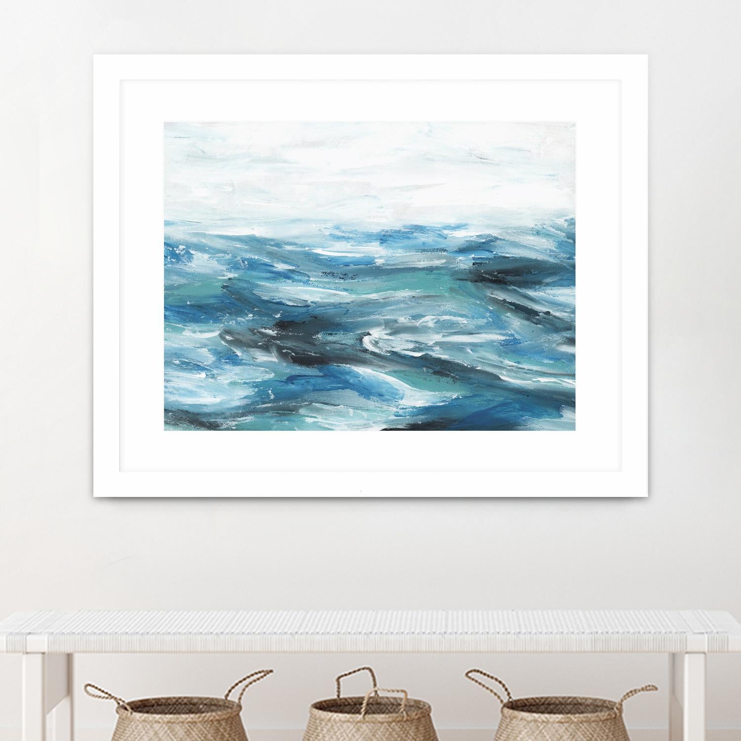 Oceanic II by Isabelle Z on GIANT ART - white sea scene