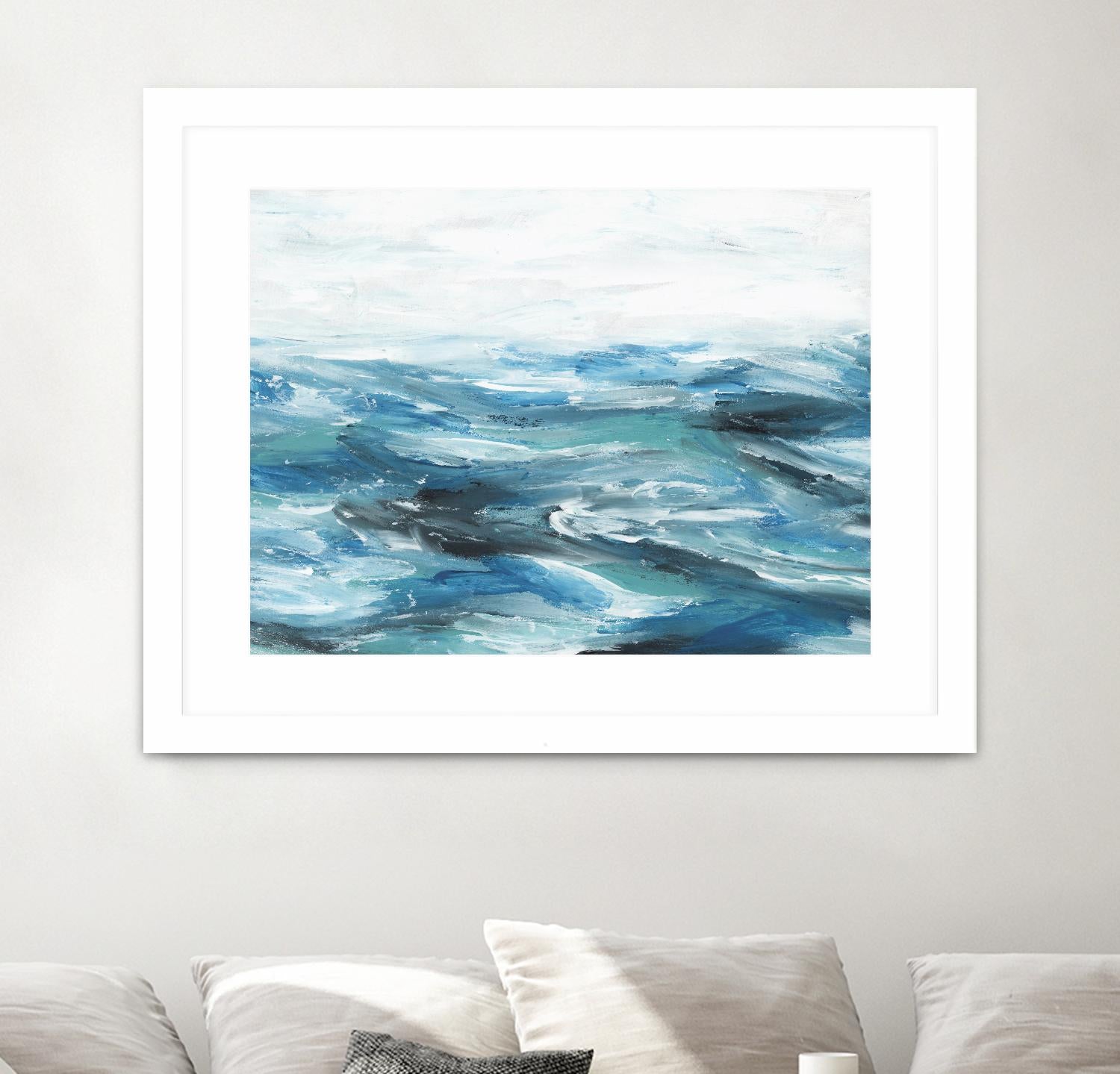 Oceanic II by Isabelle Z on GIANT ART - white sea scene