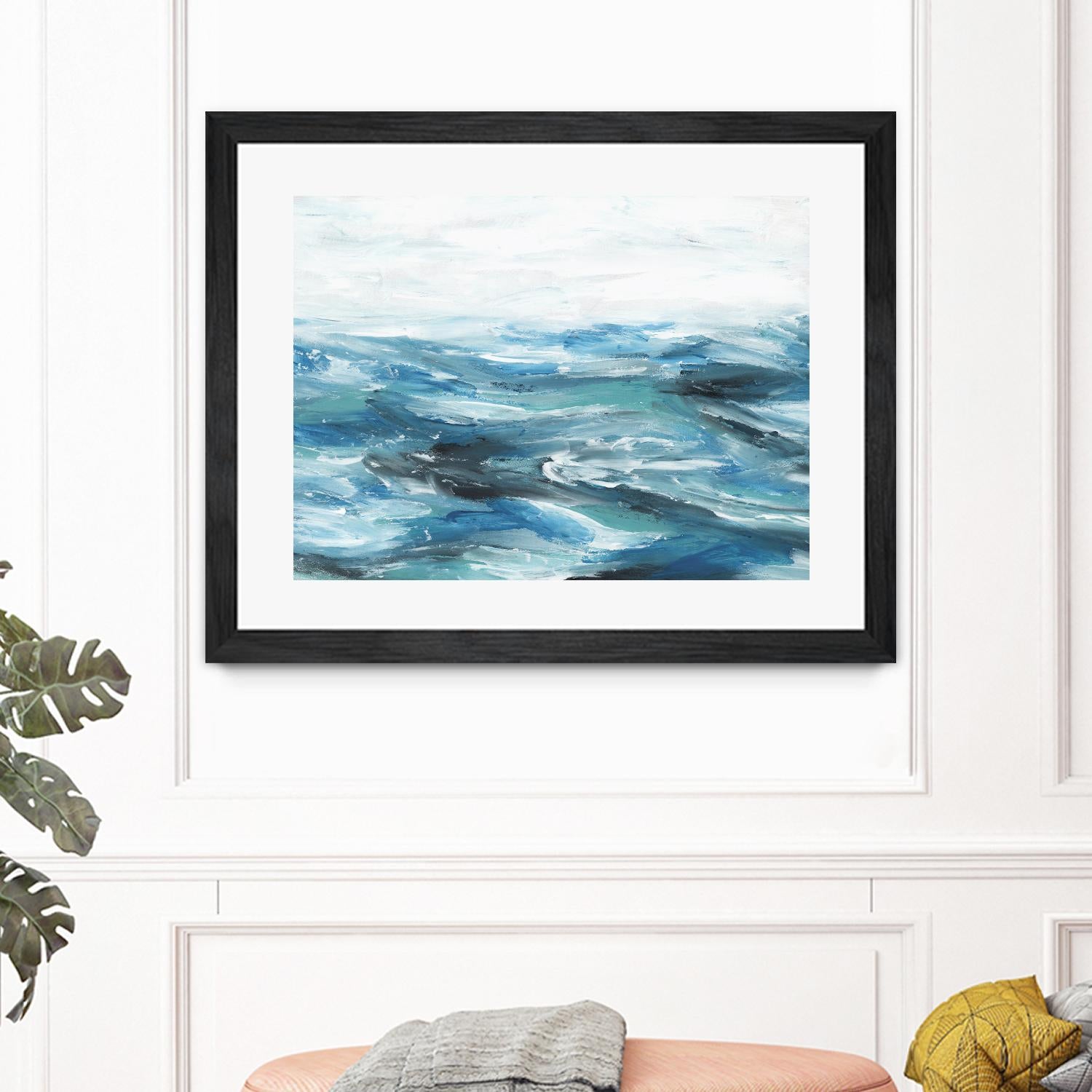 Oceanic II by Isabelle Z on GIANT ART - white sea scene