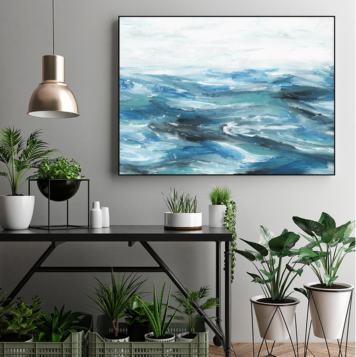 Oceanic II by Isabelle Z on GIANT ART - white sea scene