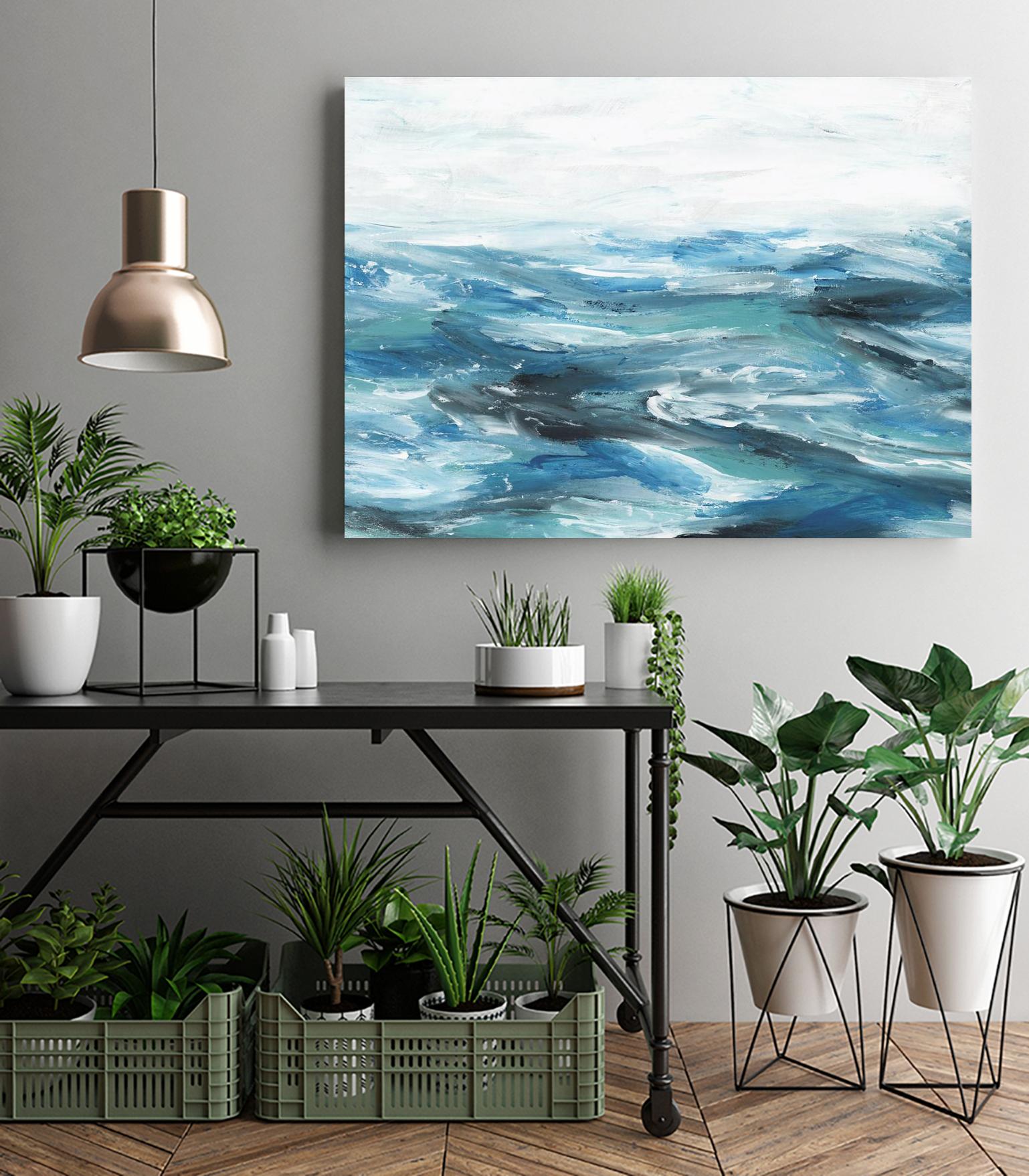 Oceanic II by Isabelle Z on GIANT ART - white sea scene