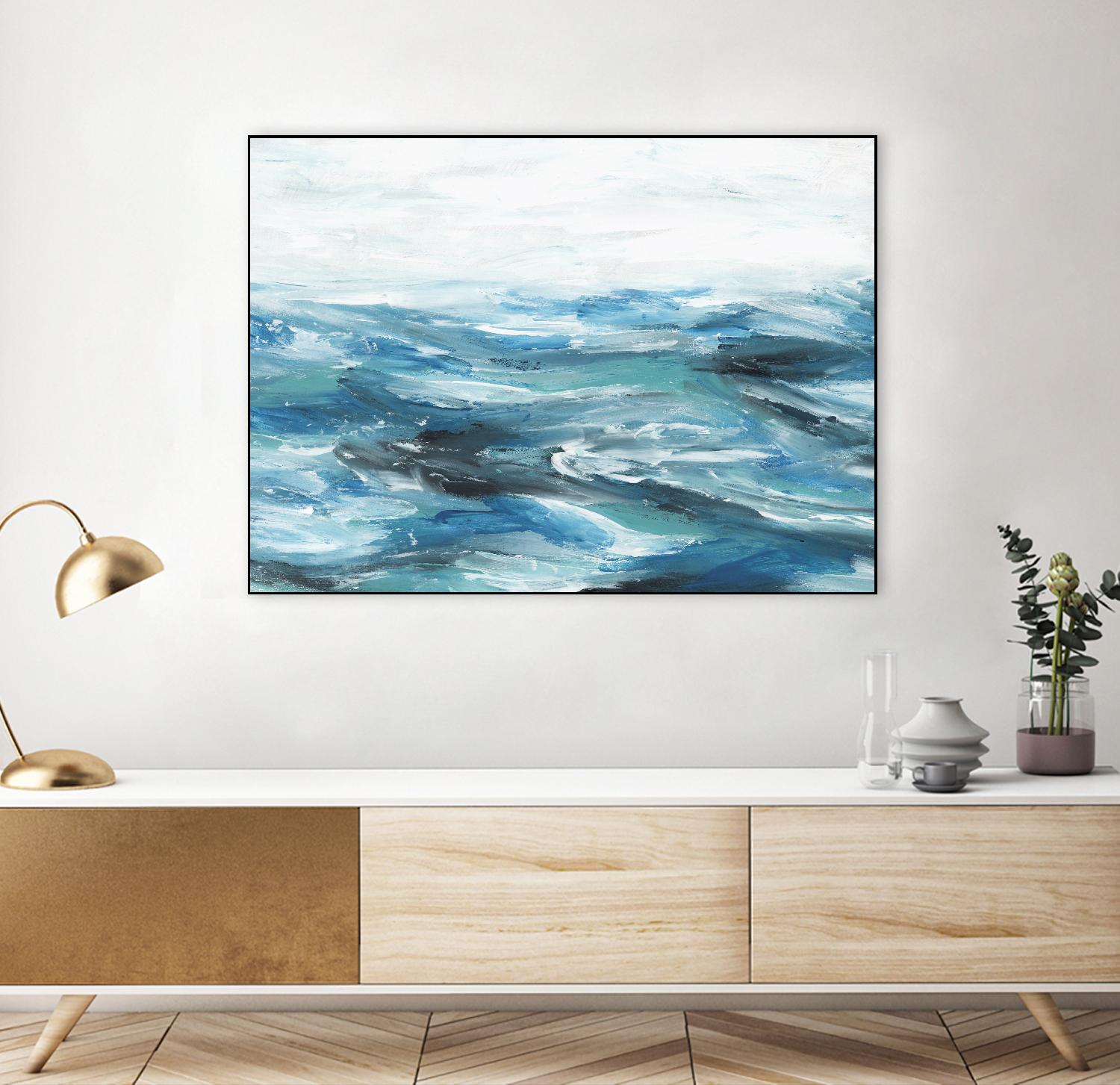 Oceanic II by Isabelle Z on GIANT ART - white sea scene