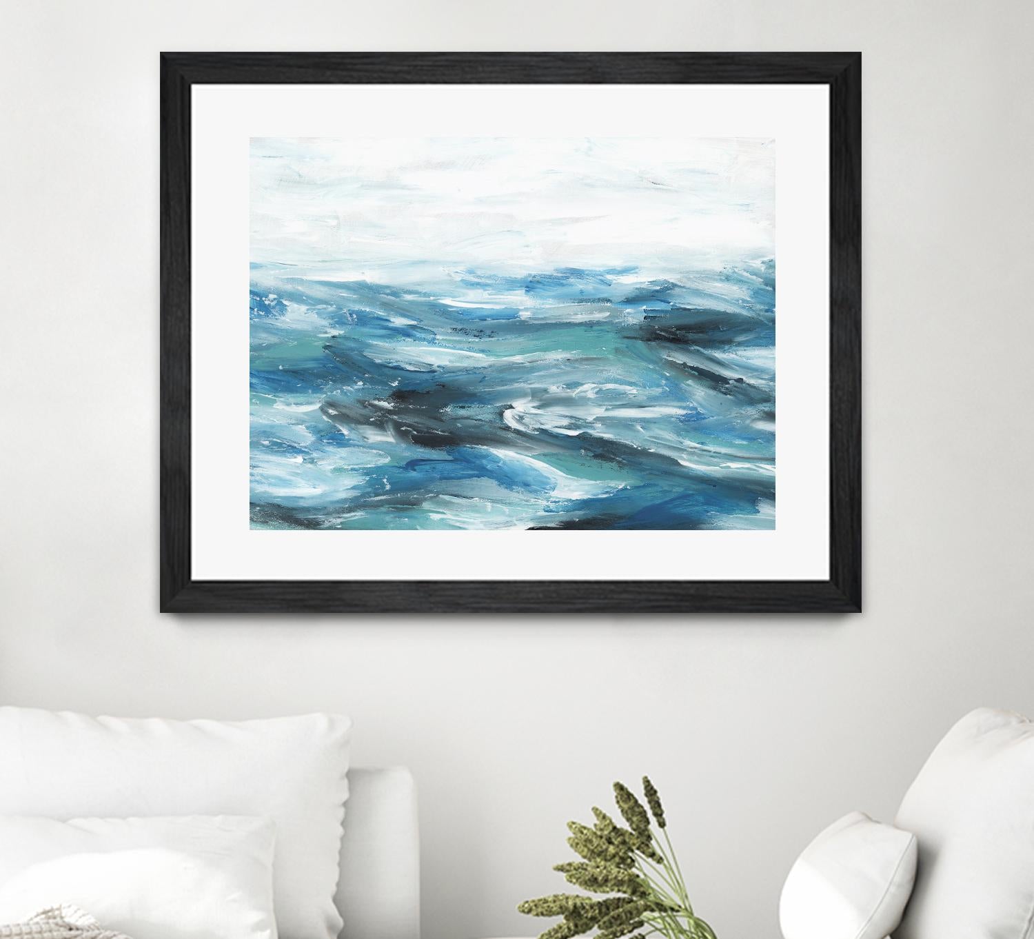 Oceanic II by Isabelle Z on GIANT ART - white sea scene