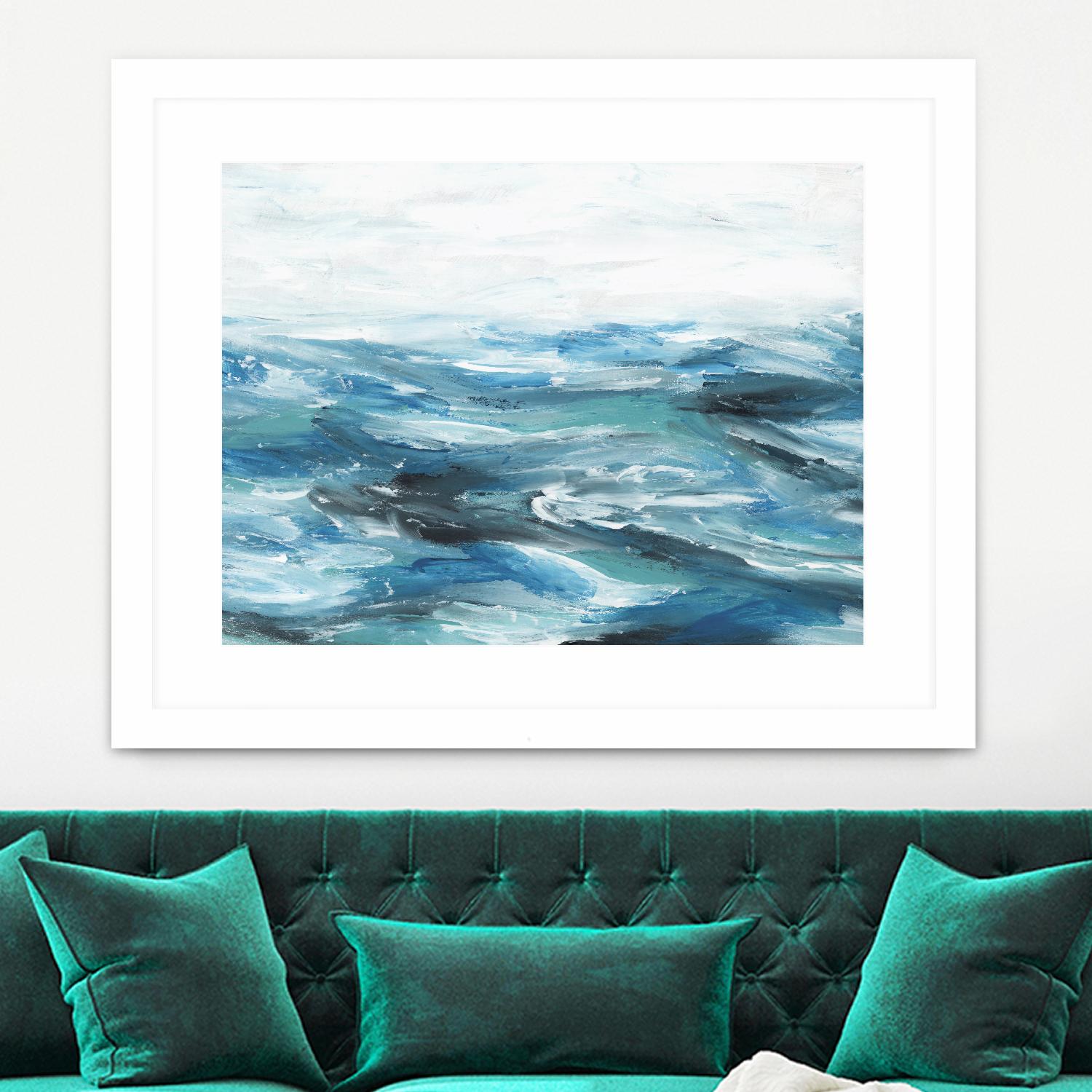 Oceanic II by Isabelle Z on GIANT ART - white sea scene