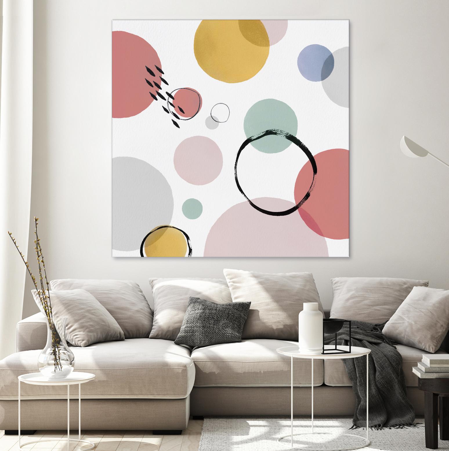 Colour Motion I by Isabelle Z on GIANT ART - red abstract